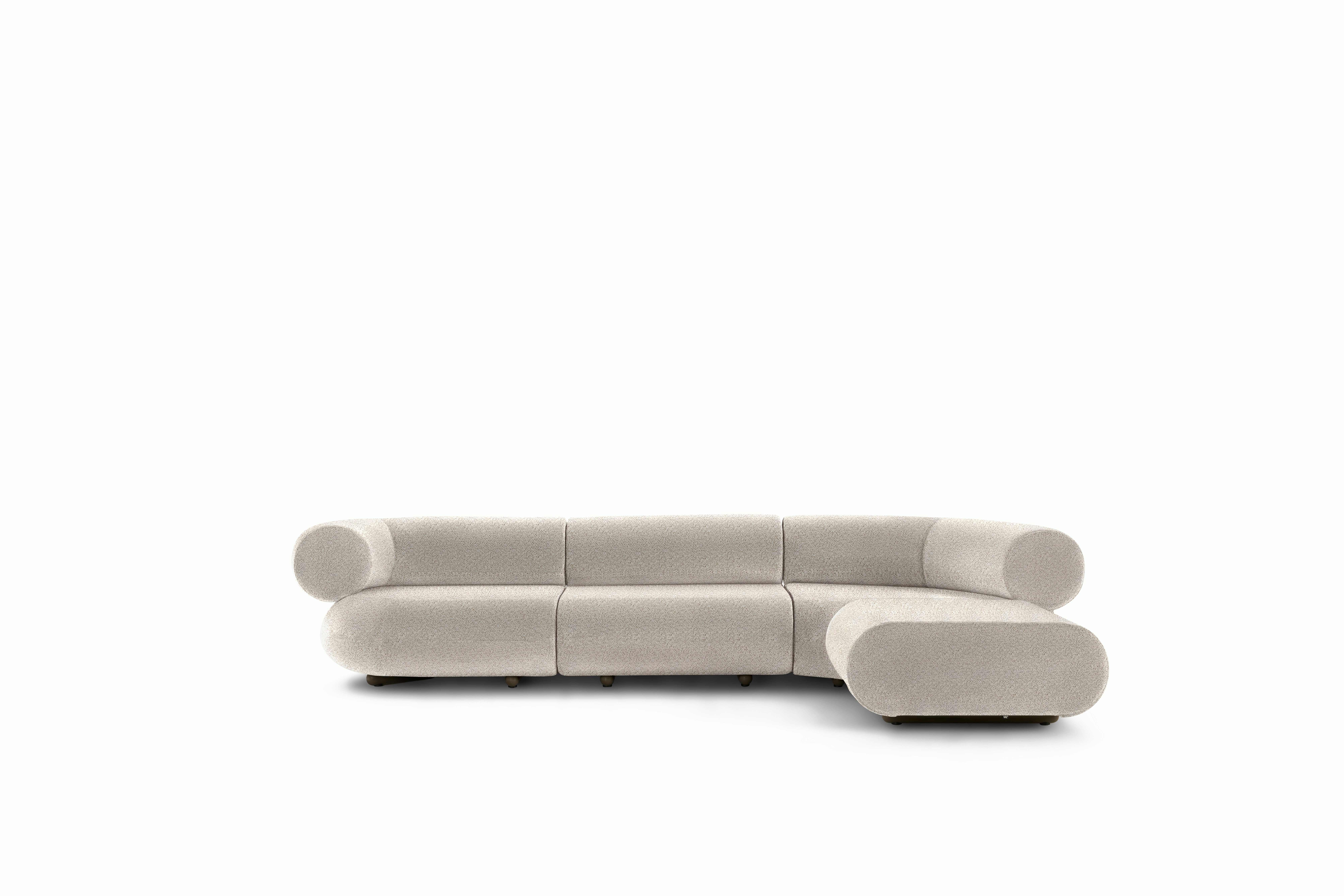 Fat L-Shaped Modular Sofa - Alpine, Champagne, Beige Grey