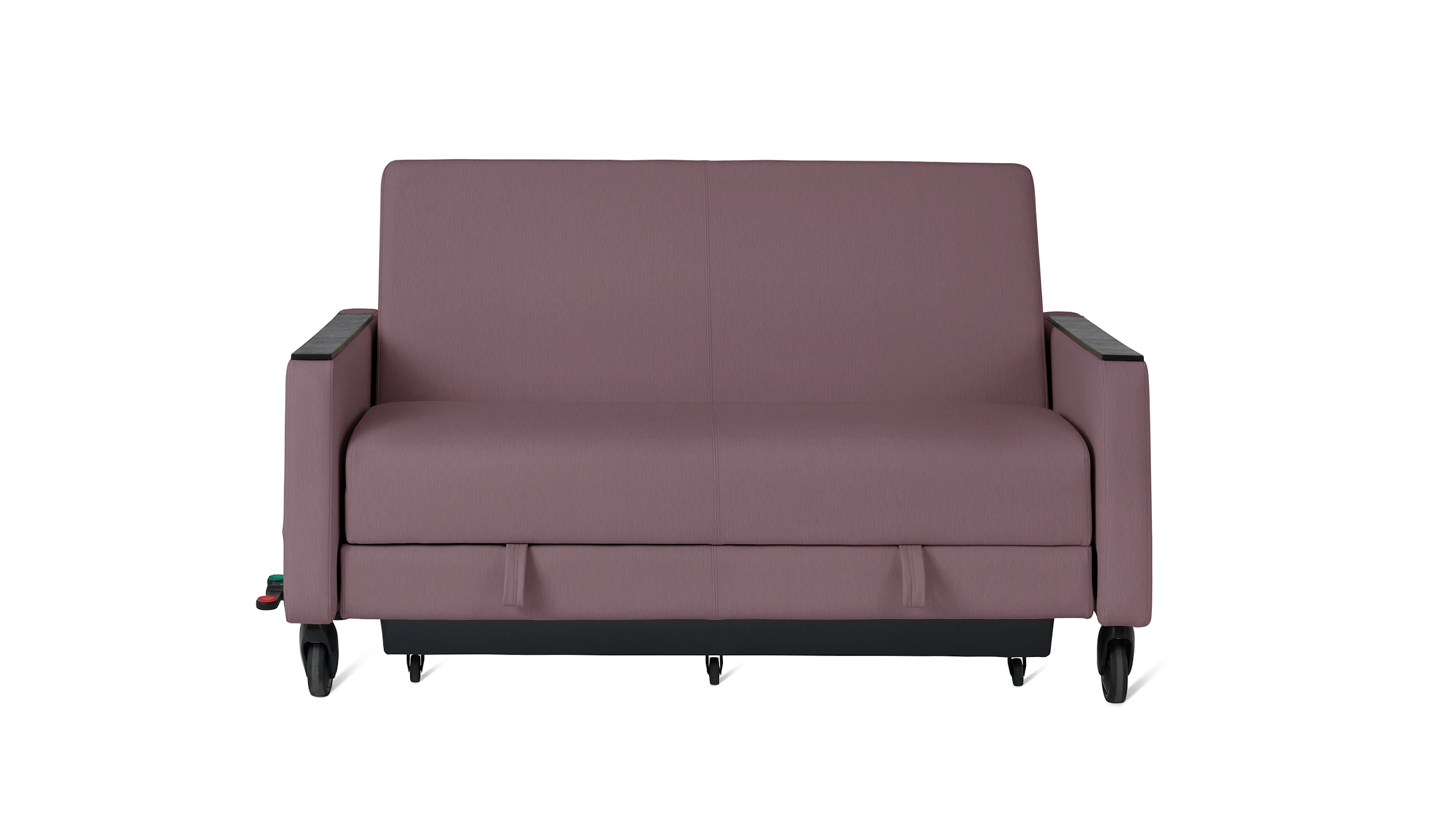 Gemma Sleep Settee viewed from the front in the seated position.