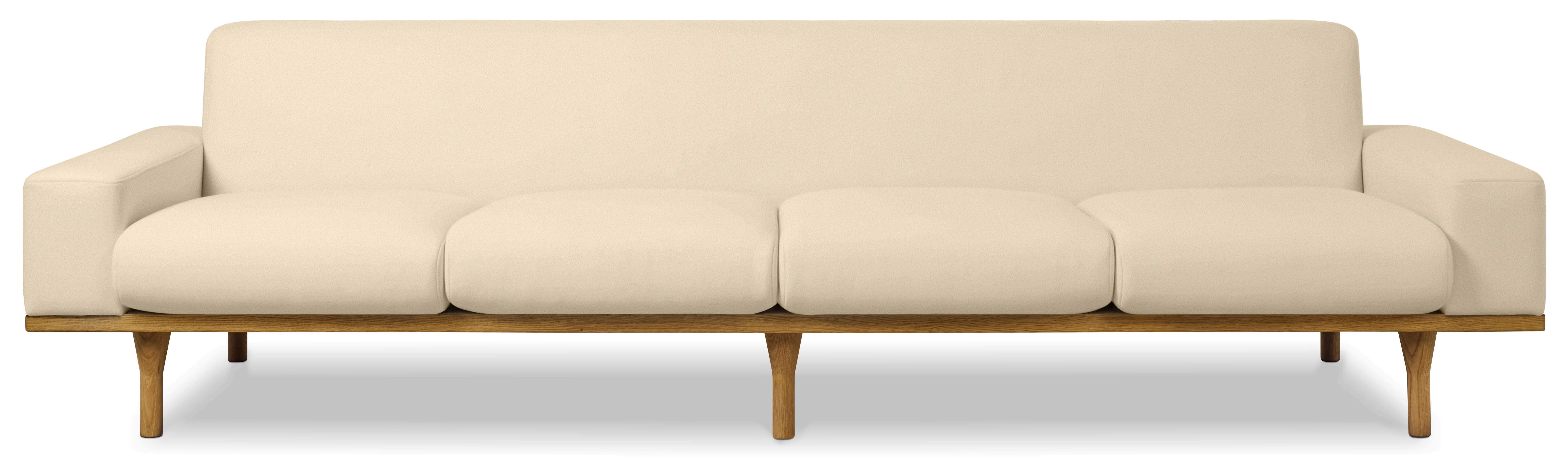 An SW 50 Model 50-4 Sofa in Artimedor Cream viewed from the front