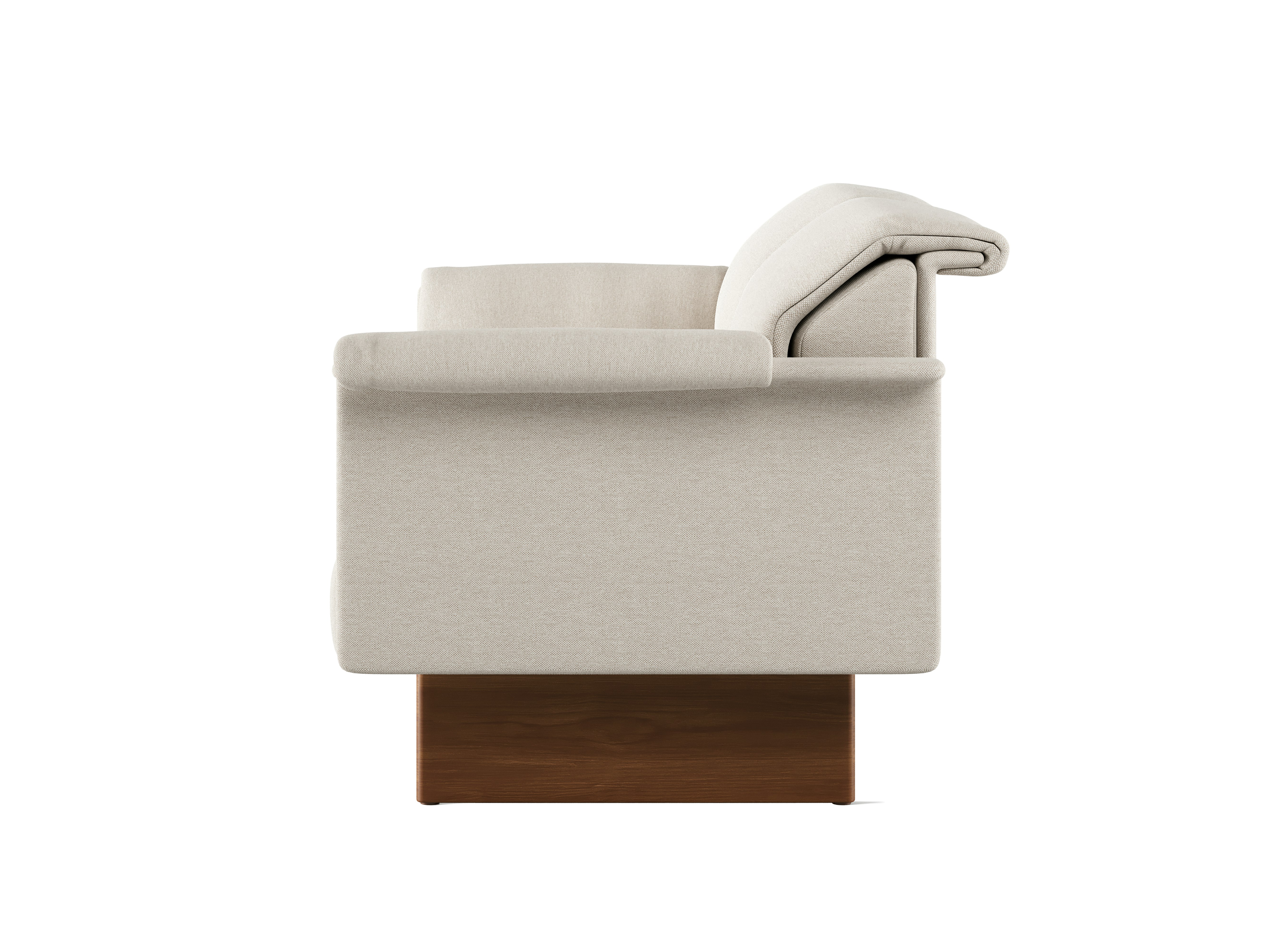 Mantle Settee - Mode,  Clavicle,  Walnut