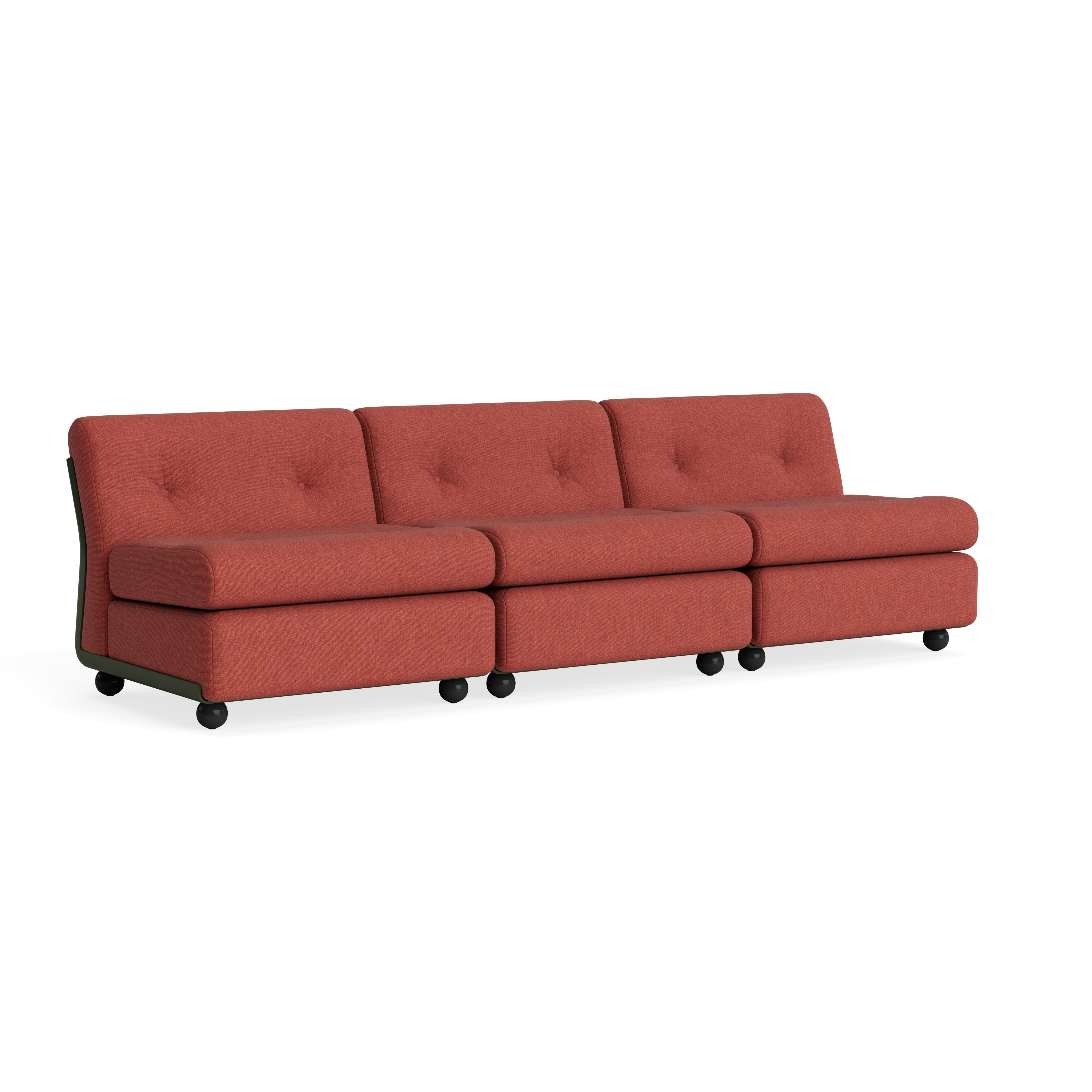 Amanta Sofa - Three Seater, Metaphor, Beadwork, Bottle Green