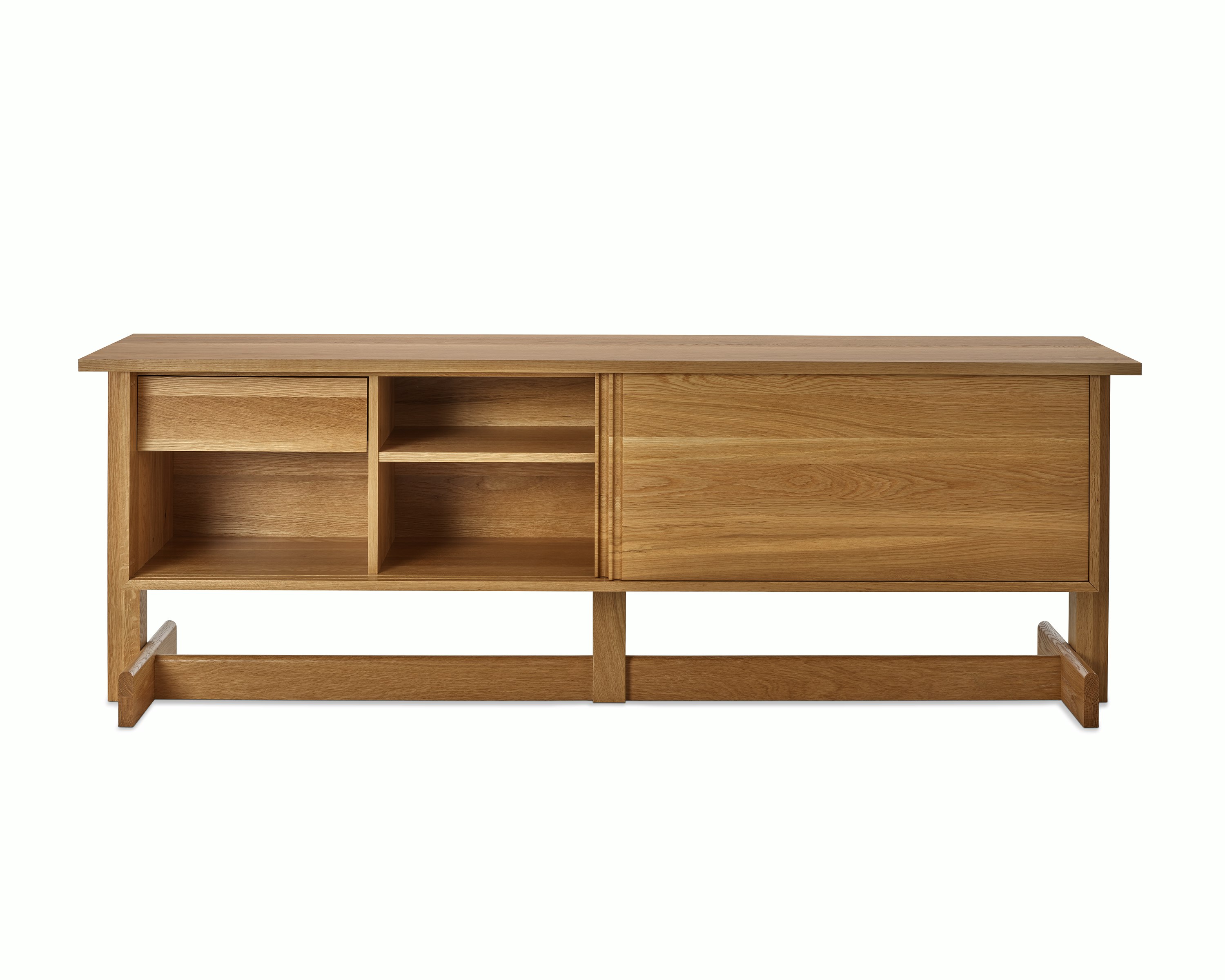 Land Storage, Credenza 85", Oak