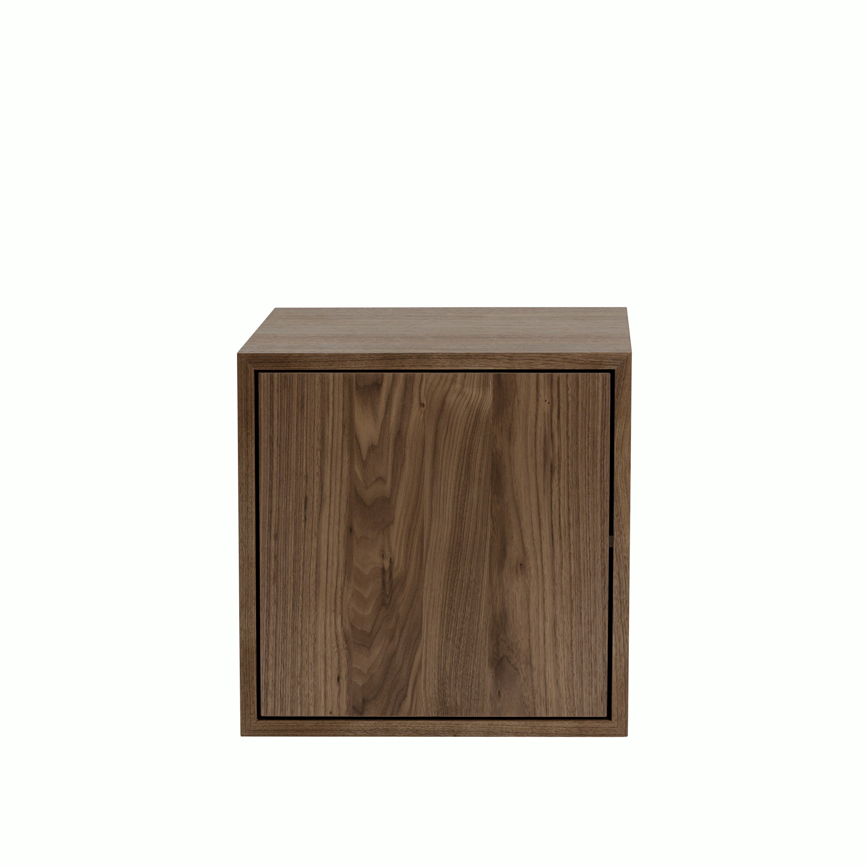 Stacked Storage Boxes - With Door, Medium, Walnut