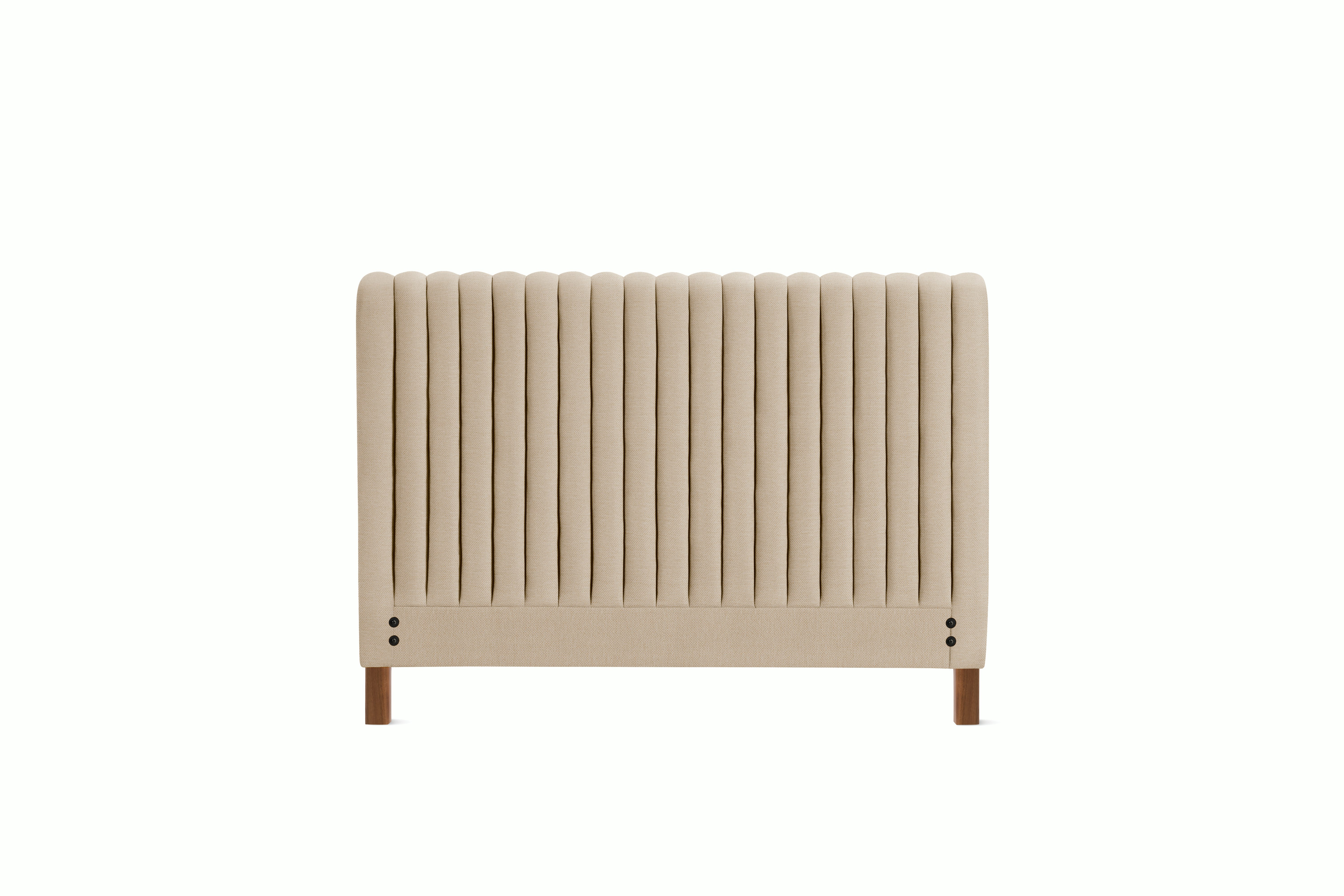 A Charlotte Headboard in Basket viewed from an angle.