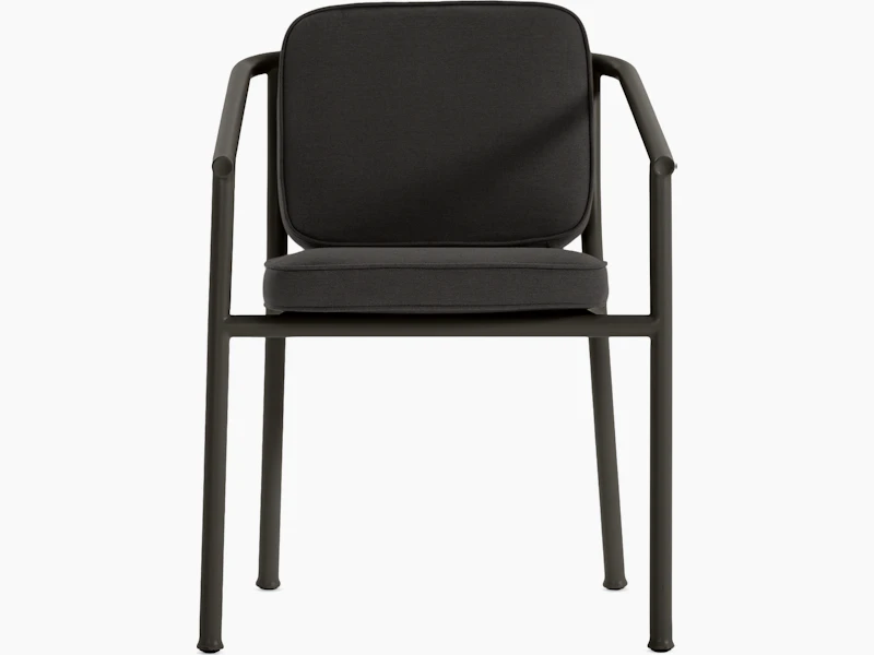 A Campus Outdoor Dining Chair viewed from the front.