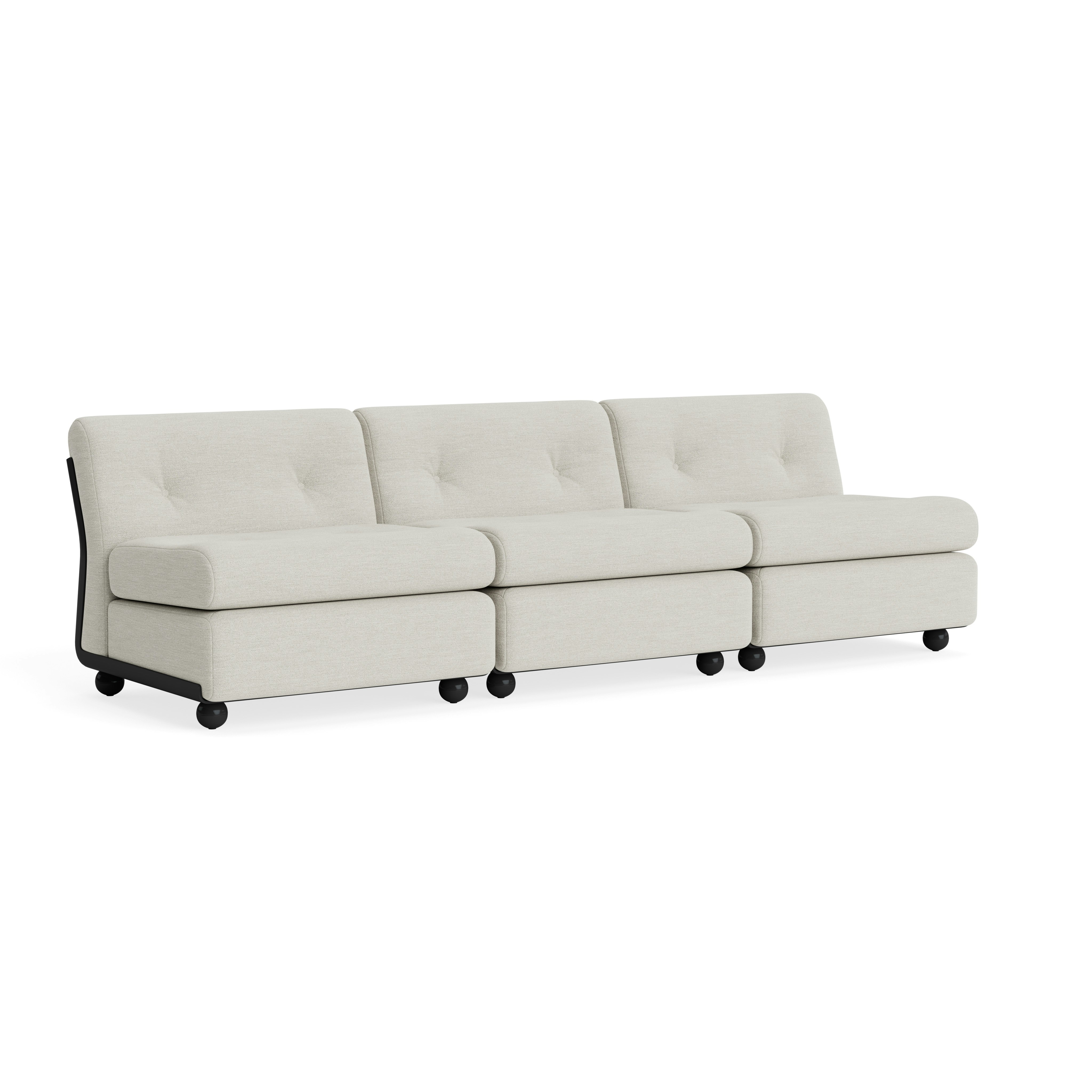 Amanta Sofa - Three Seater, Mode, Clavicle/Shell, Anthracite