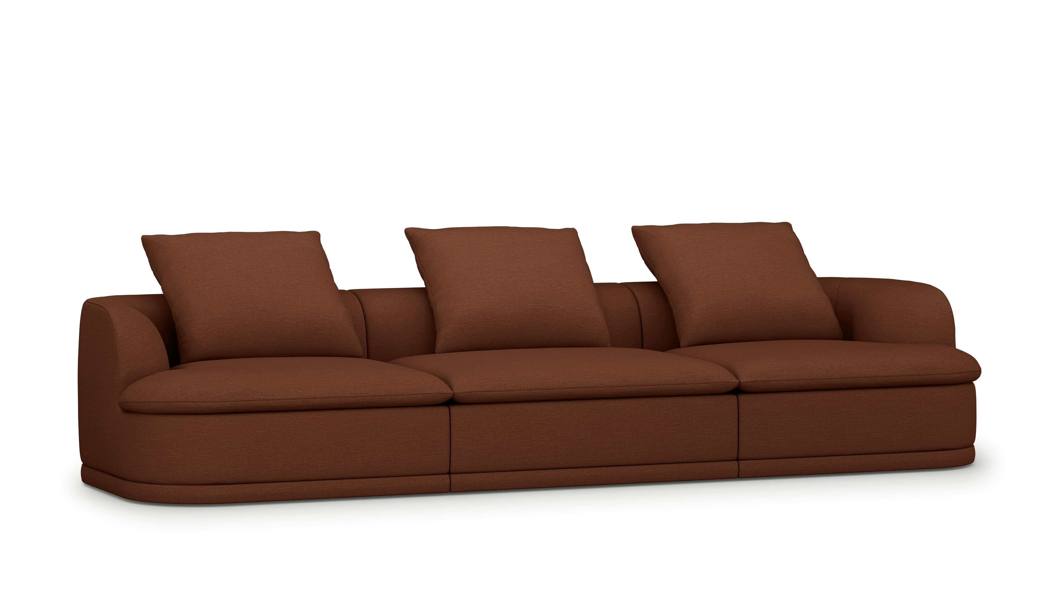 A Atlason Composed Modular Sofa in Pathway viewed from an angle.
