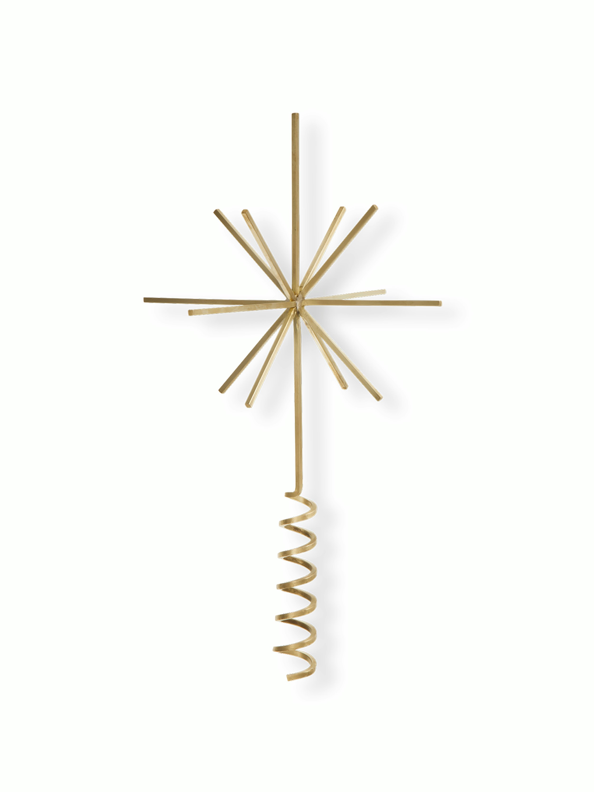 Brass Christmas Tree Top Star