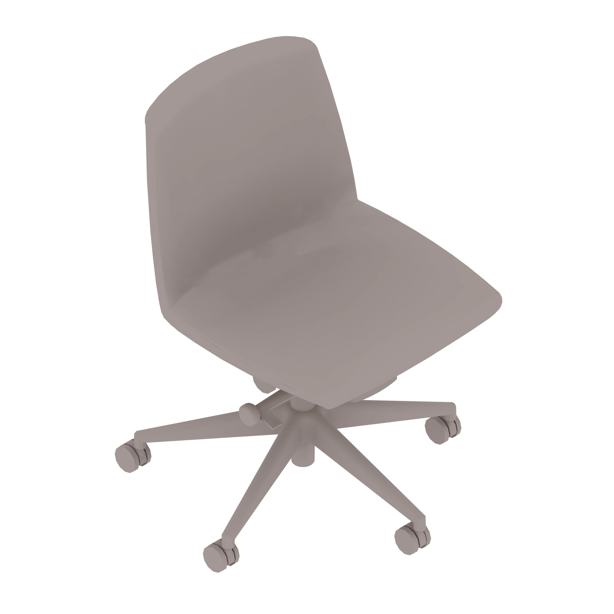 A generic rendering - Clamshell Conference Chair | Low Back | Armless