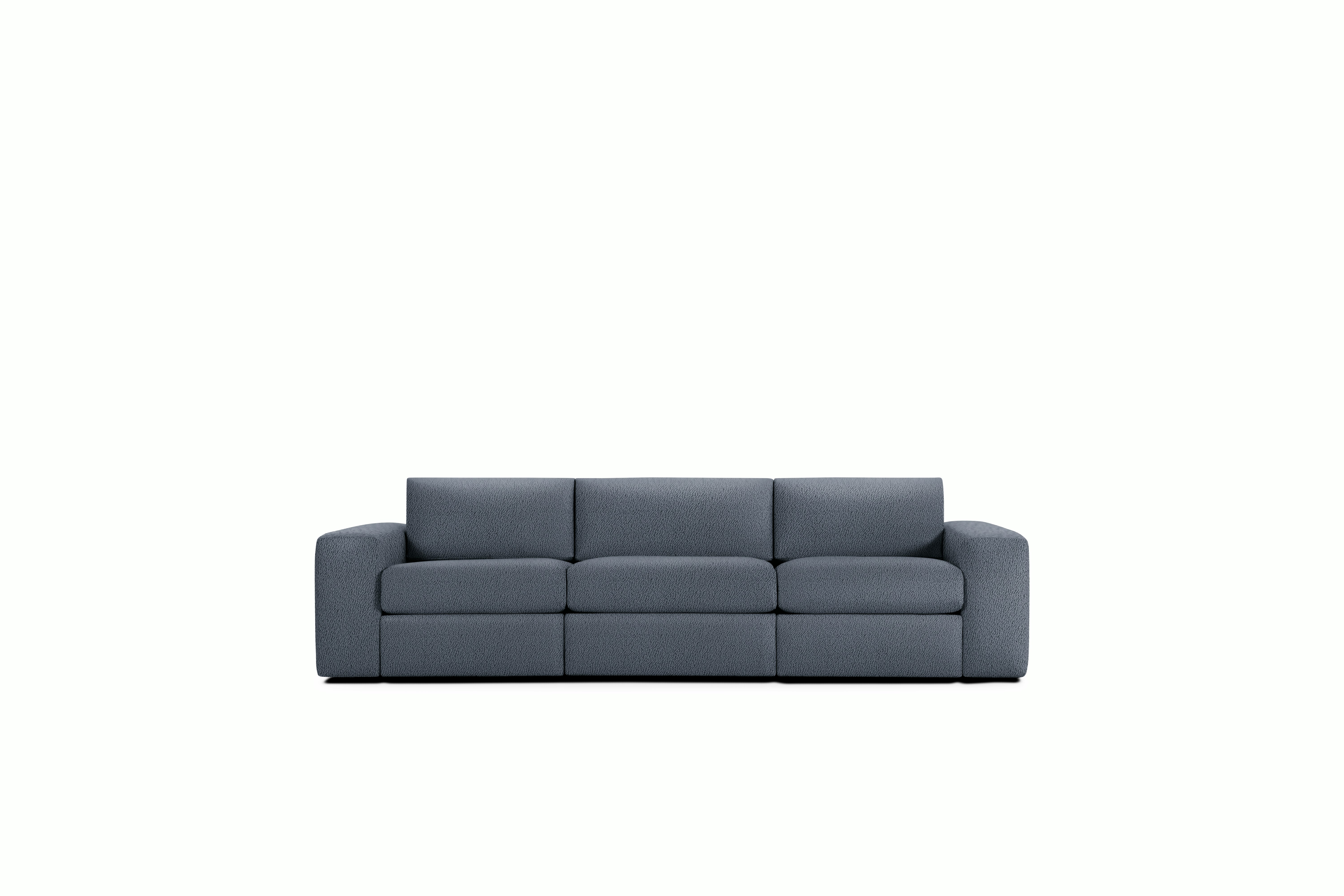A Irvin Sofa in Grey Viewed from the front.
