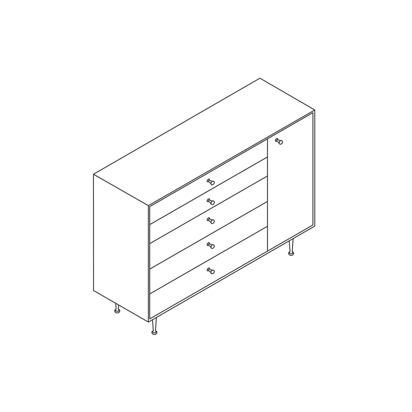 Nelson Thin Edge Chest Cabinet