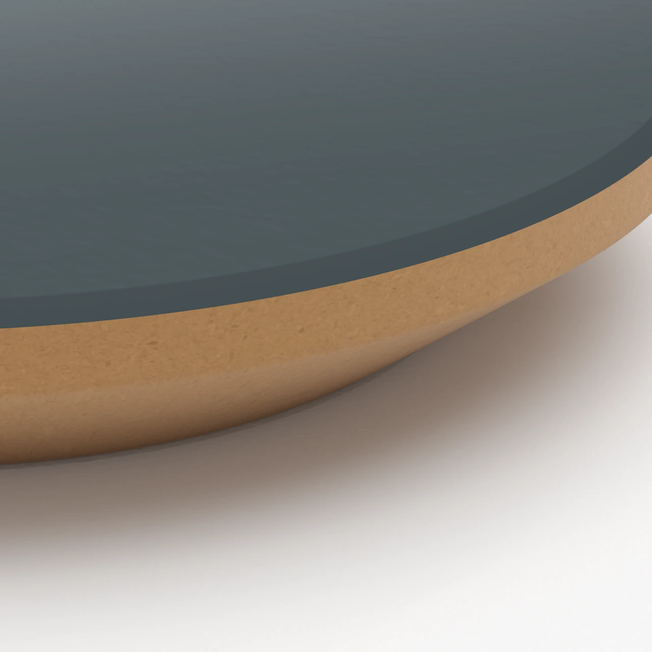 Pewter with Reverse Chamfer Edge