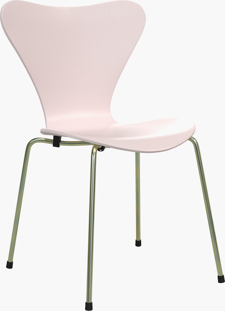 Series 7 Chair - Lacquered, 7:14 AM Pink, Rainbow Steel