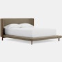 Emmy Bed - Tall, Queen, Walnut, Pecora, Light Brown