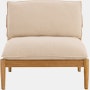 Terassi Armless Single Seat Module - Papyrus, FSC Certified