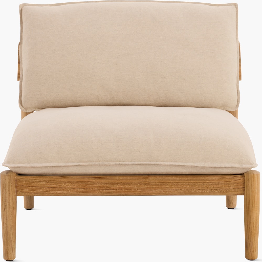 Terassi Armless Single Seat Module - Papyrus, FSC Certified