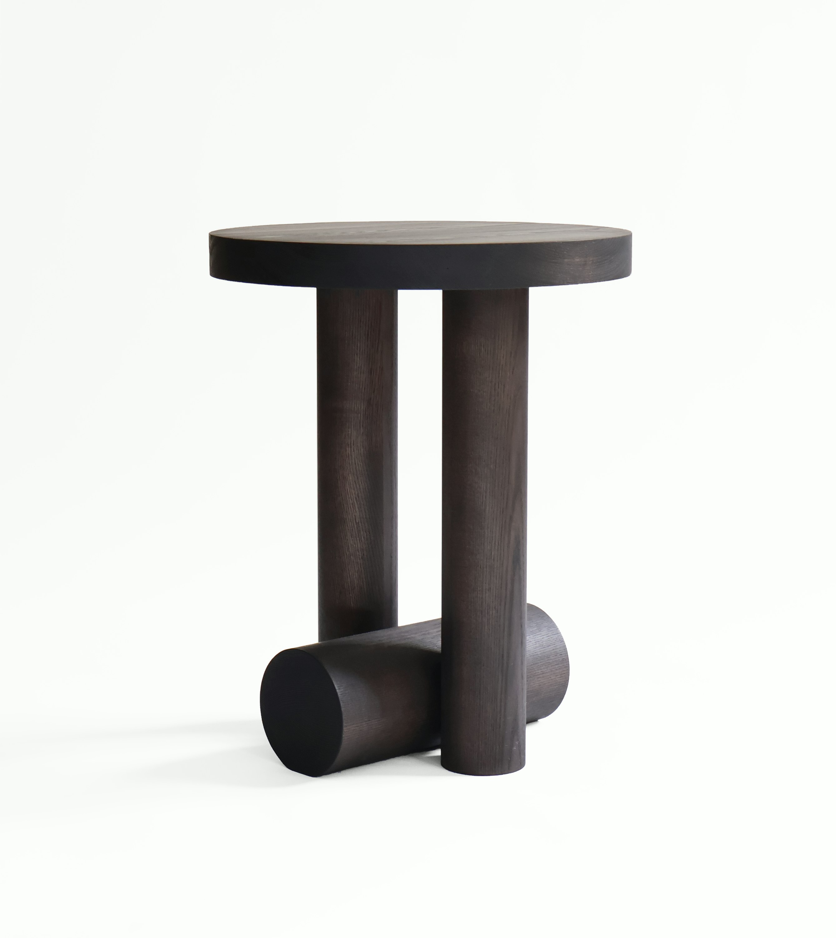 Evora Side Table - Smoked Ash Wood