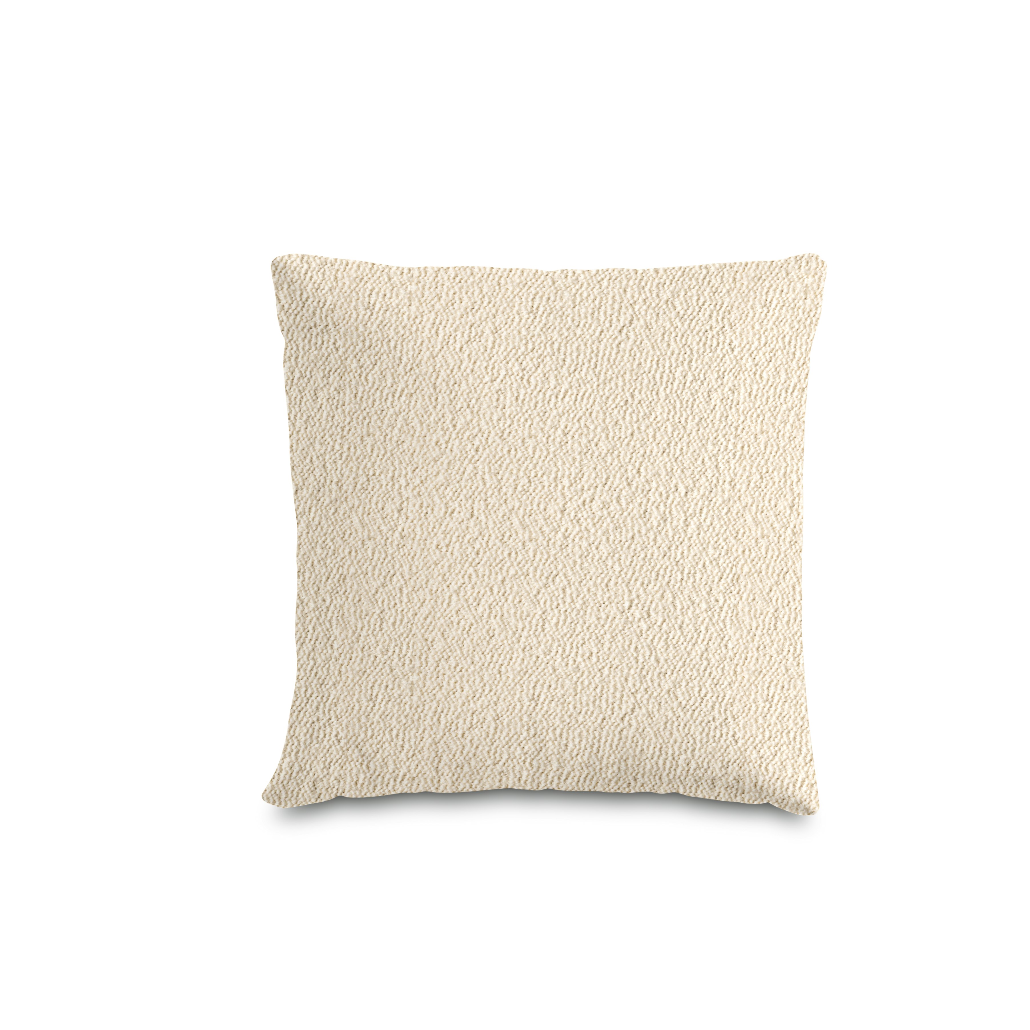 A Como Throw Pillow in Turf: Cream viewed from the front.