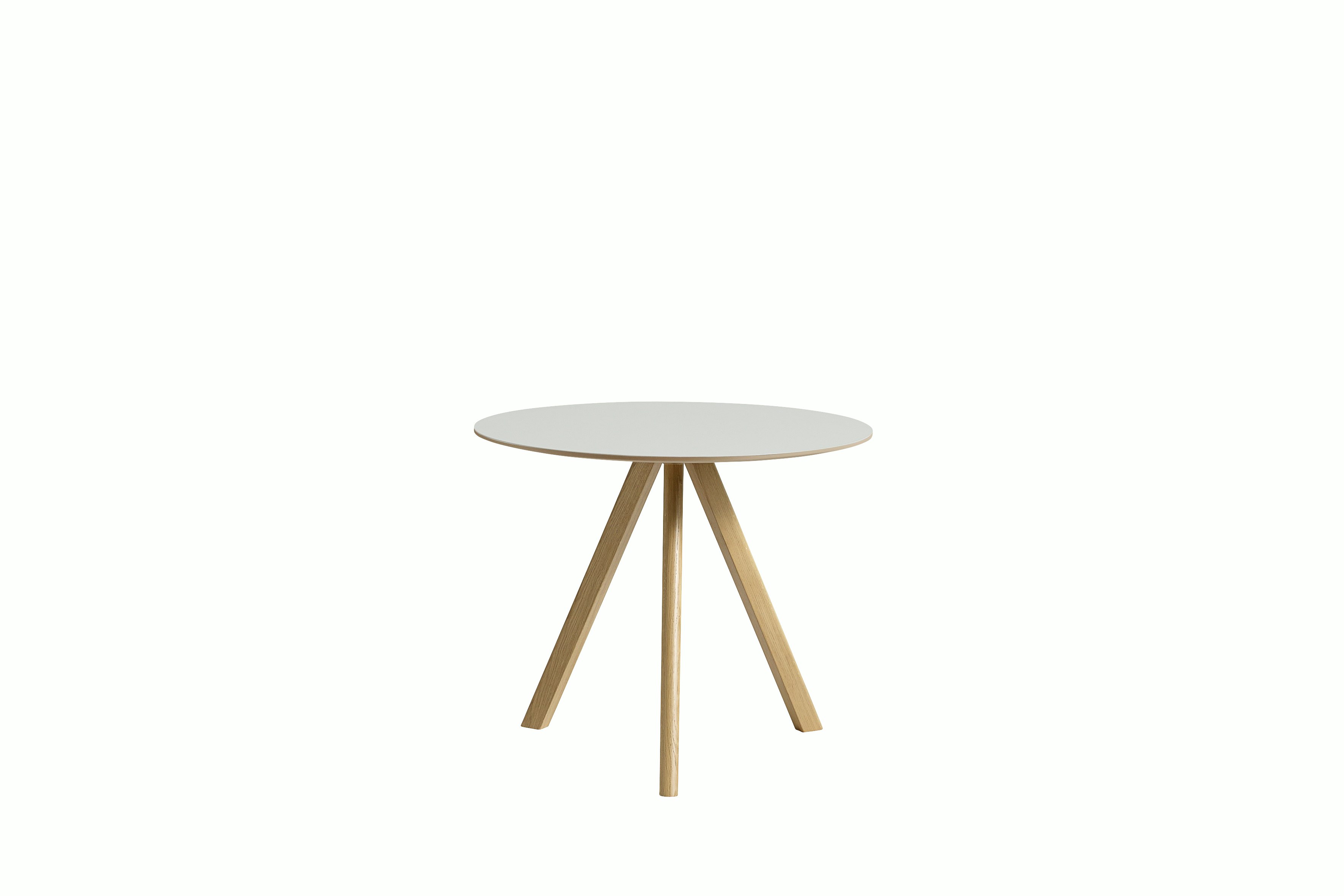 Copenhague 20 Dining Table 2.0 - Off White / Oak, 35.25 inch