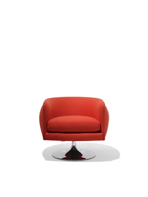 Adjustable seat height is operated with a low profile lever, flush mounted on the underside.