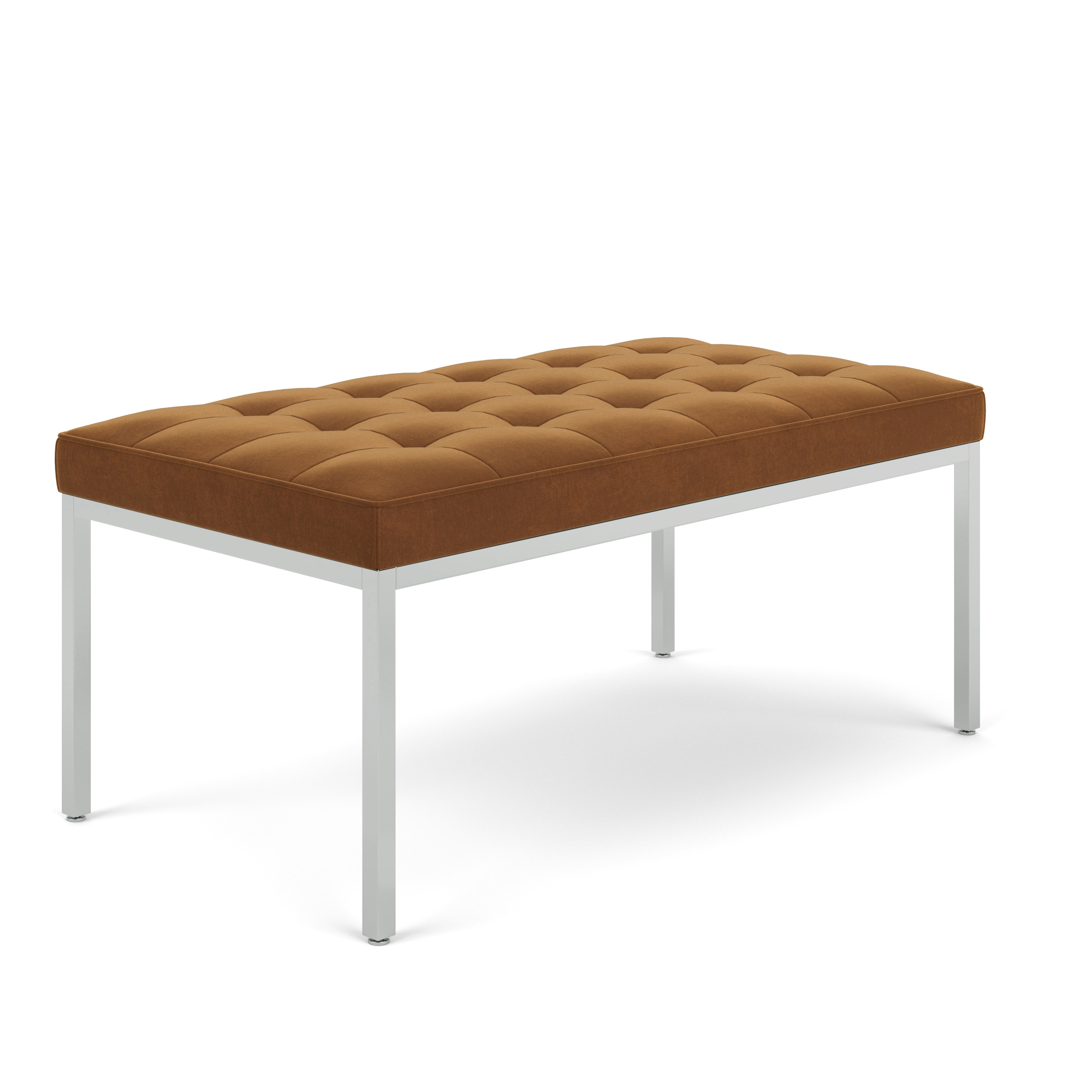 Florence Knoll Bench - Two Seater, Knoll Velvet, Cloister