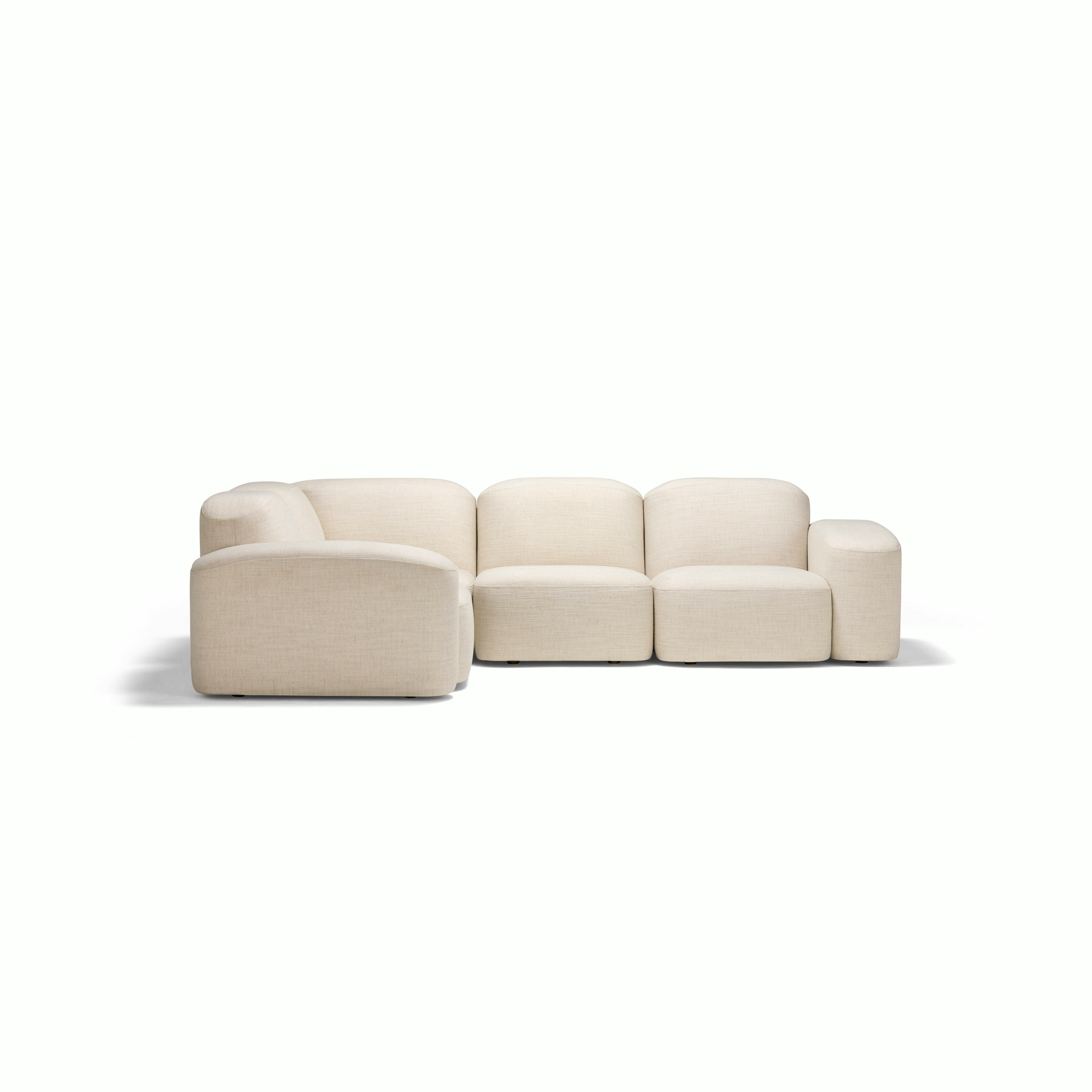 Muse Four Seat Corner Sectional - Hyams, Sable