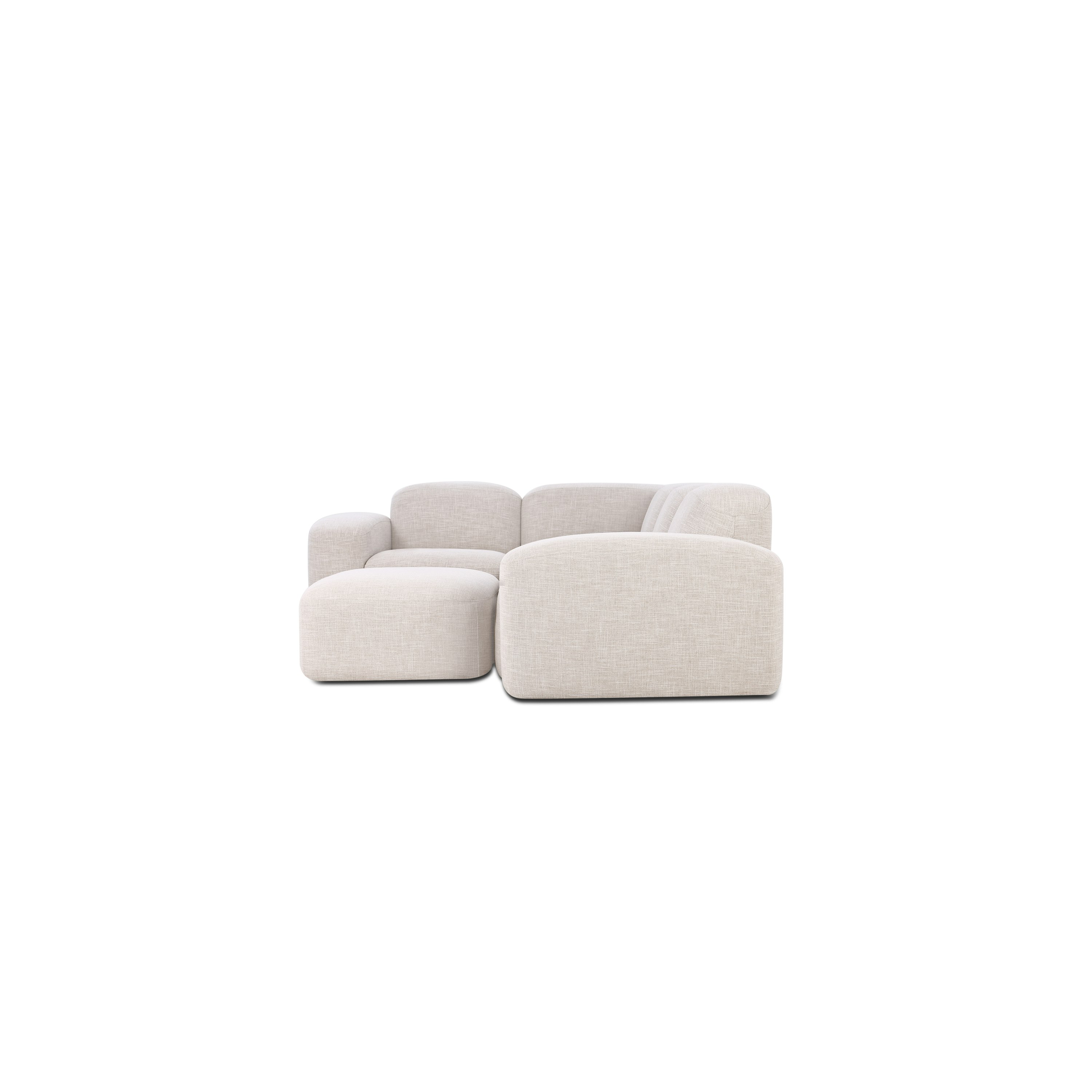 Muse Four Seat Corner Sectional - Byron, Oyster