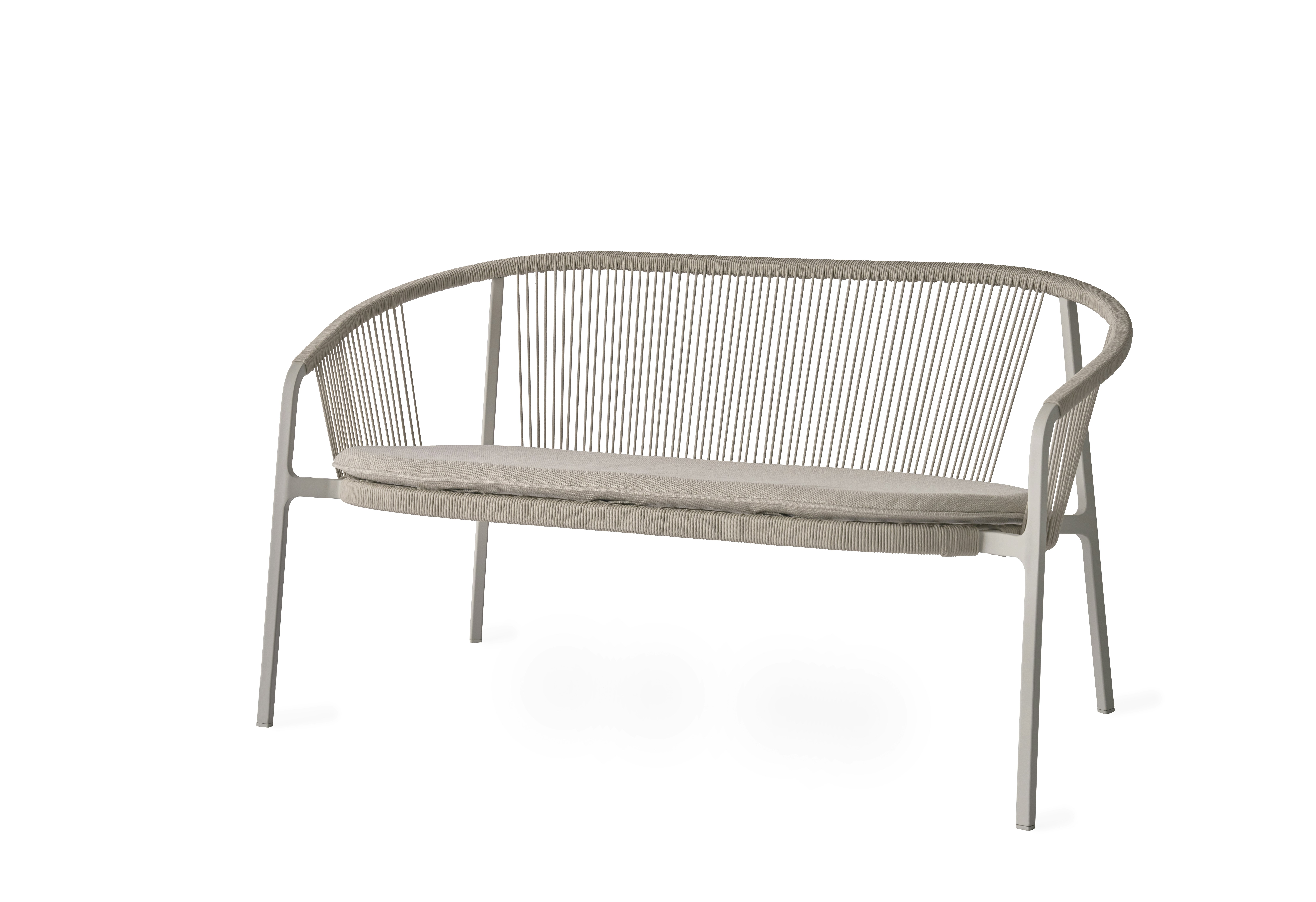 A Vipp721 Lagrasse Sofa Viewed from an angle.