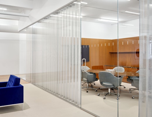 Knoll NYC Showroom with Saarinen Executive Chairs  Knoll NYC Showroom Saarinen Executive Chair Florence Knoll Lounge Chair