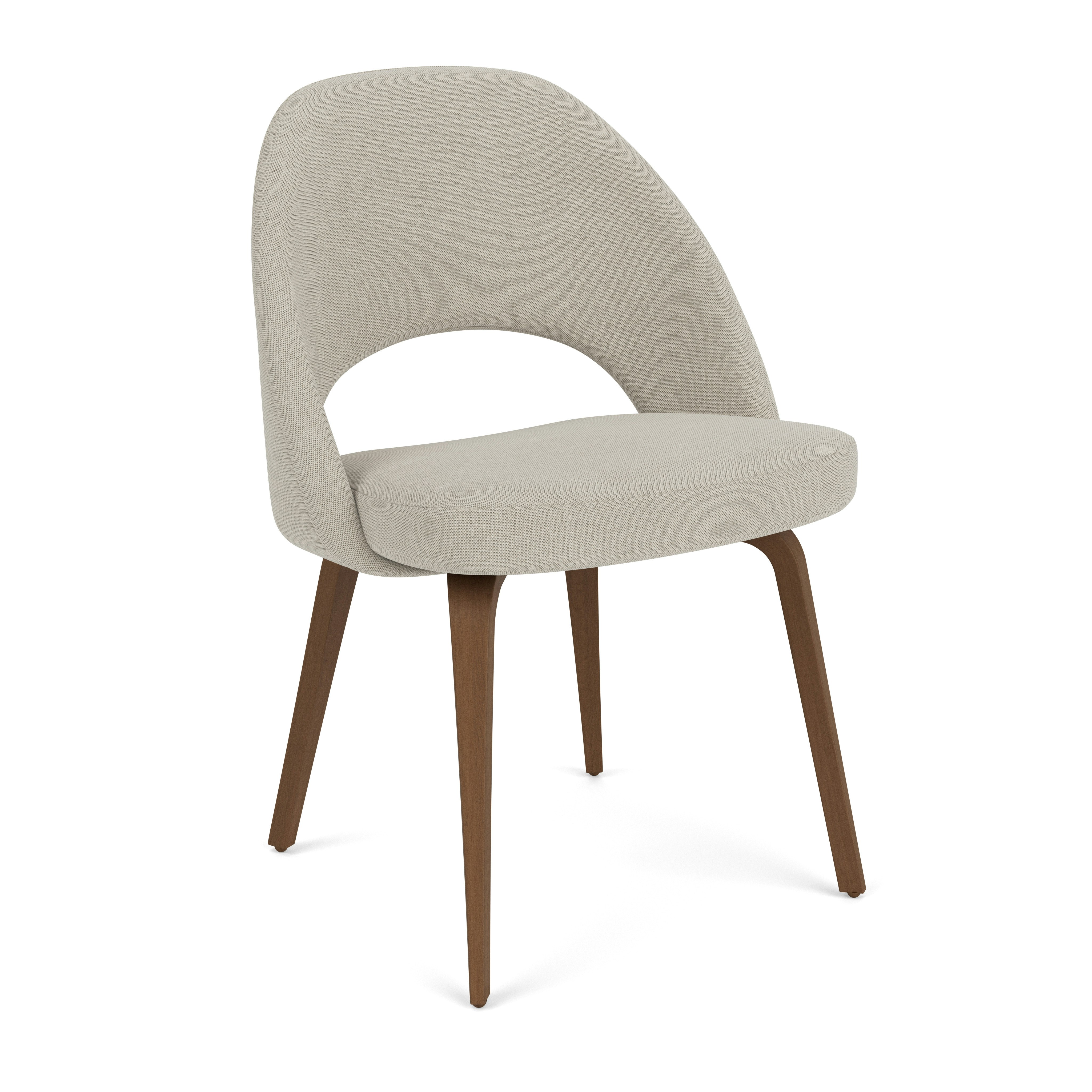 Saarinen Executive Side Chair - Crossroad, Almond, Walnut