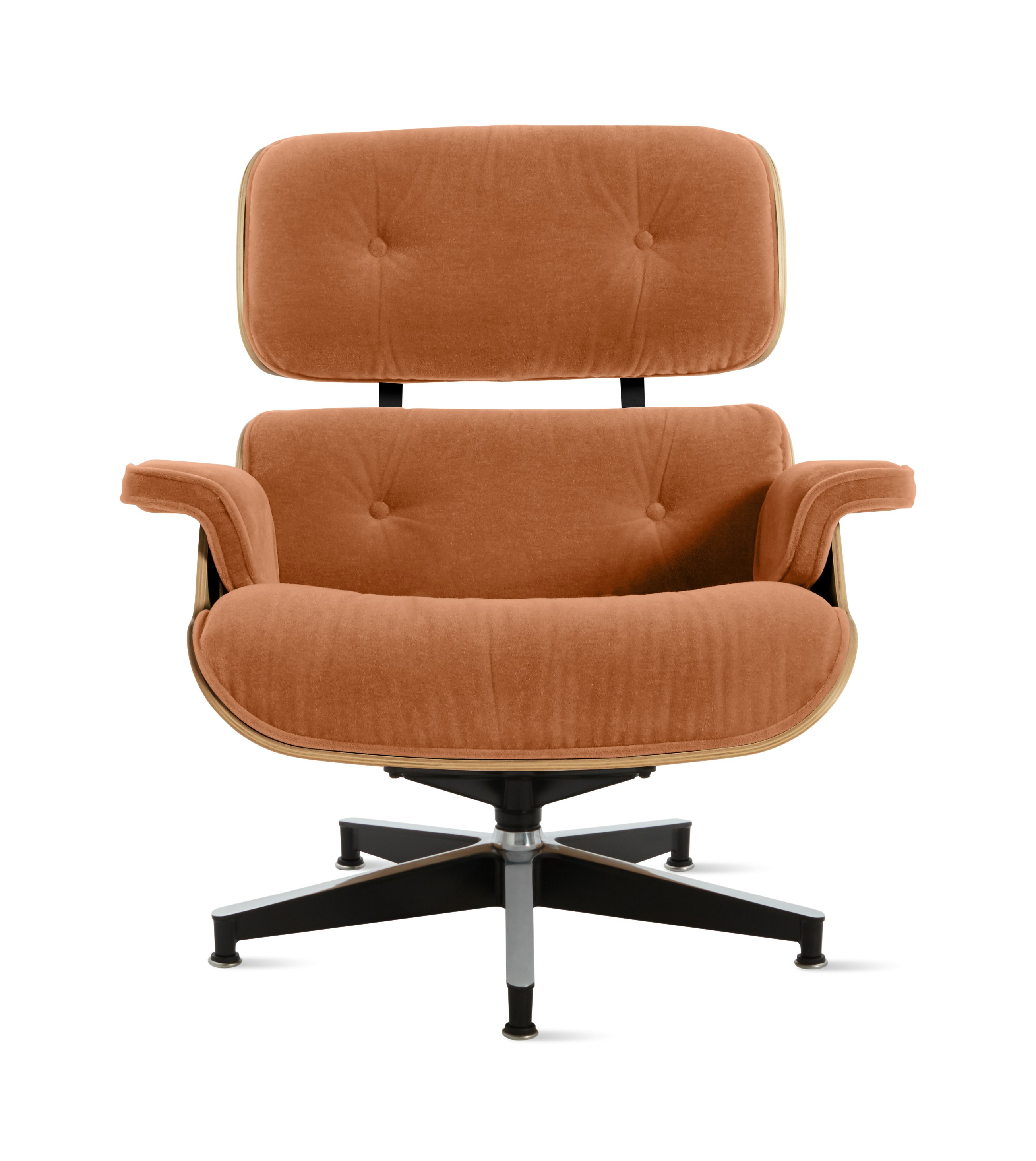 Eames Lounge Chair - Standard,  white oak,  mohair supreme,  carousel