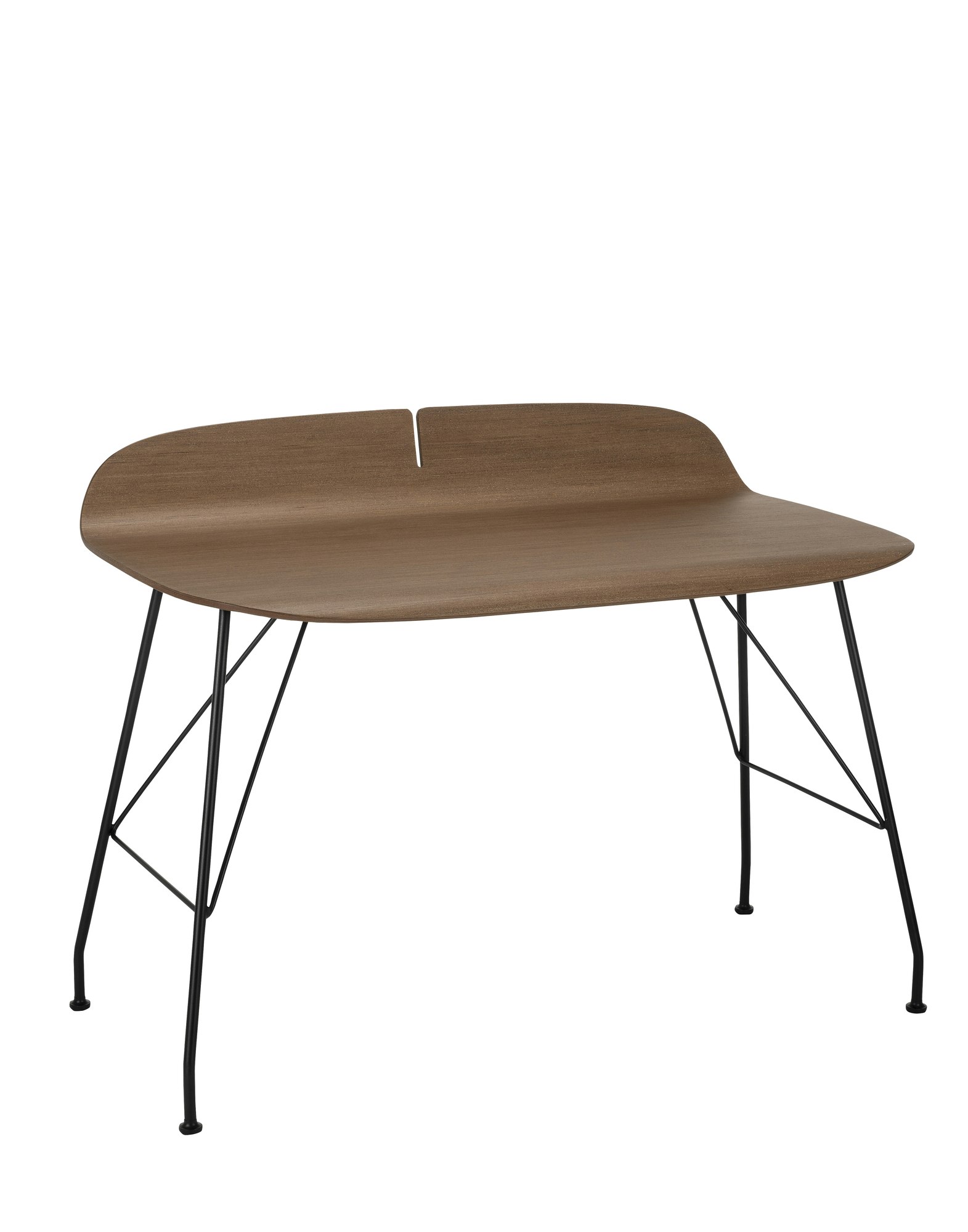 Earl of Wood Desk - Walnut, Black