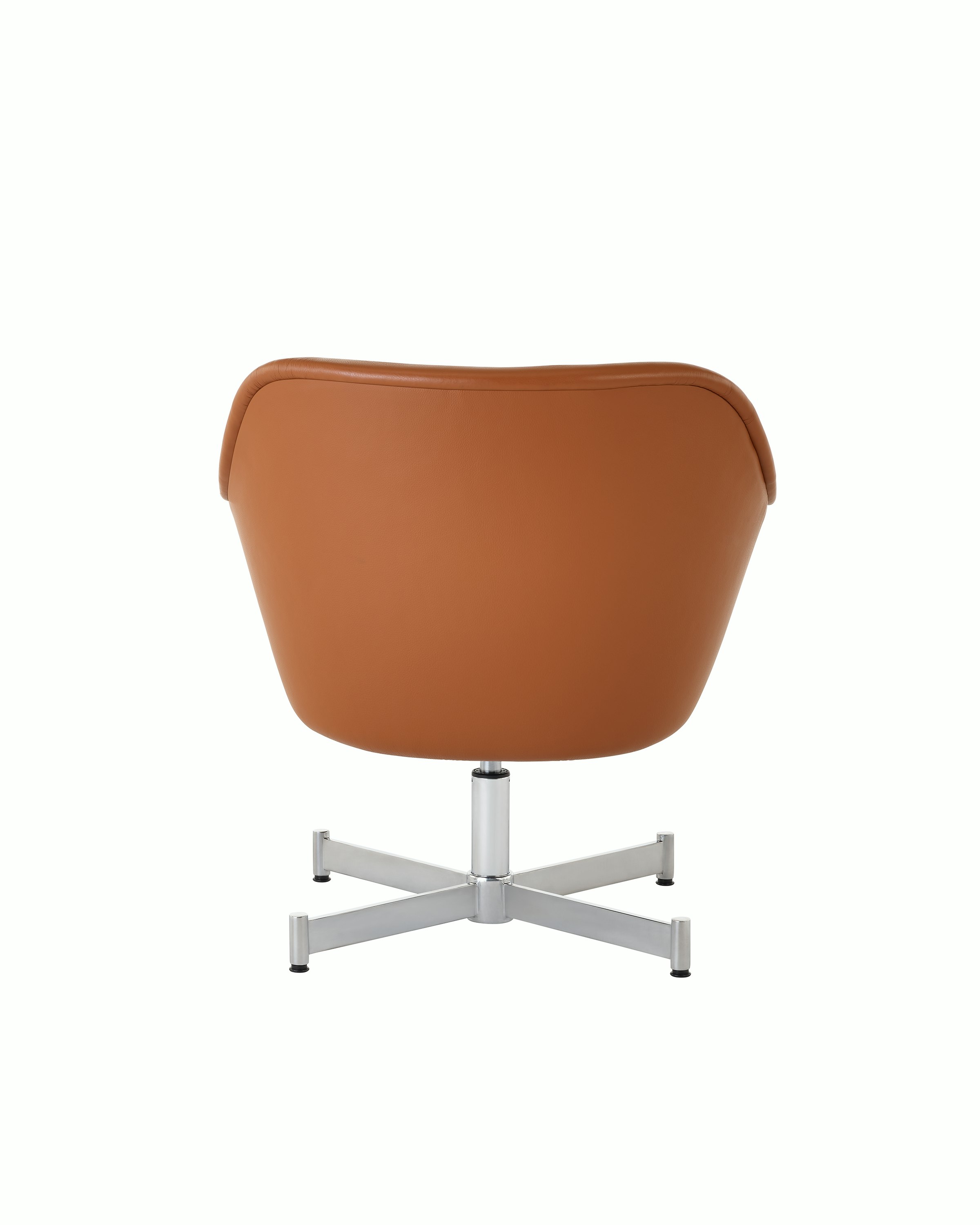 Bumper Lounge Chair with standard arms and four star base.