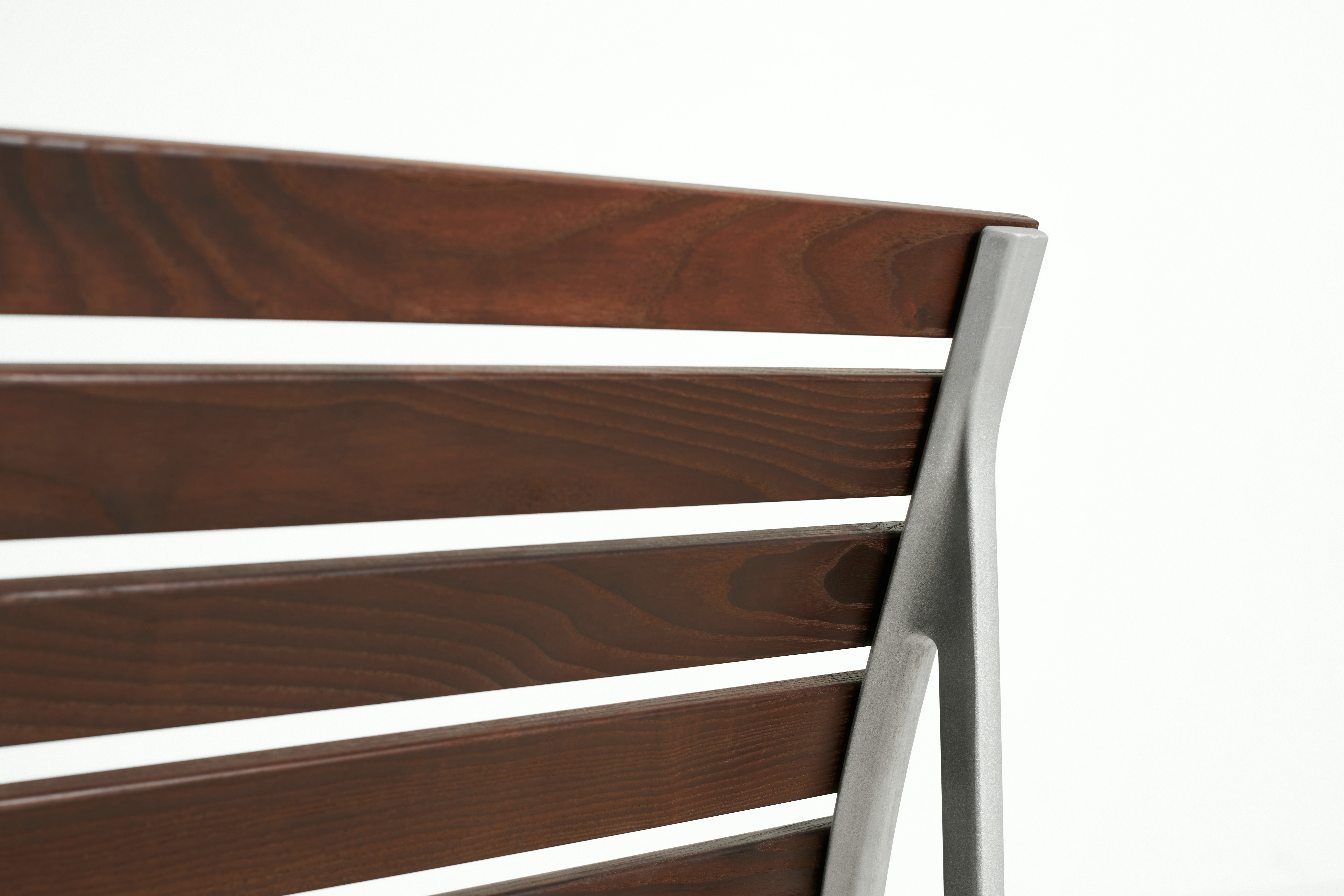 Traverse Side Chair - Heat Treated Ash, Lacquered Aluminum Frame