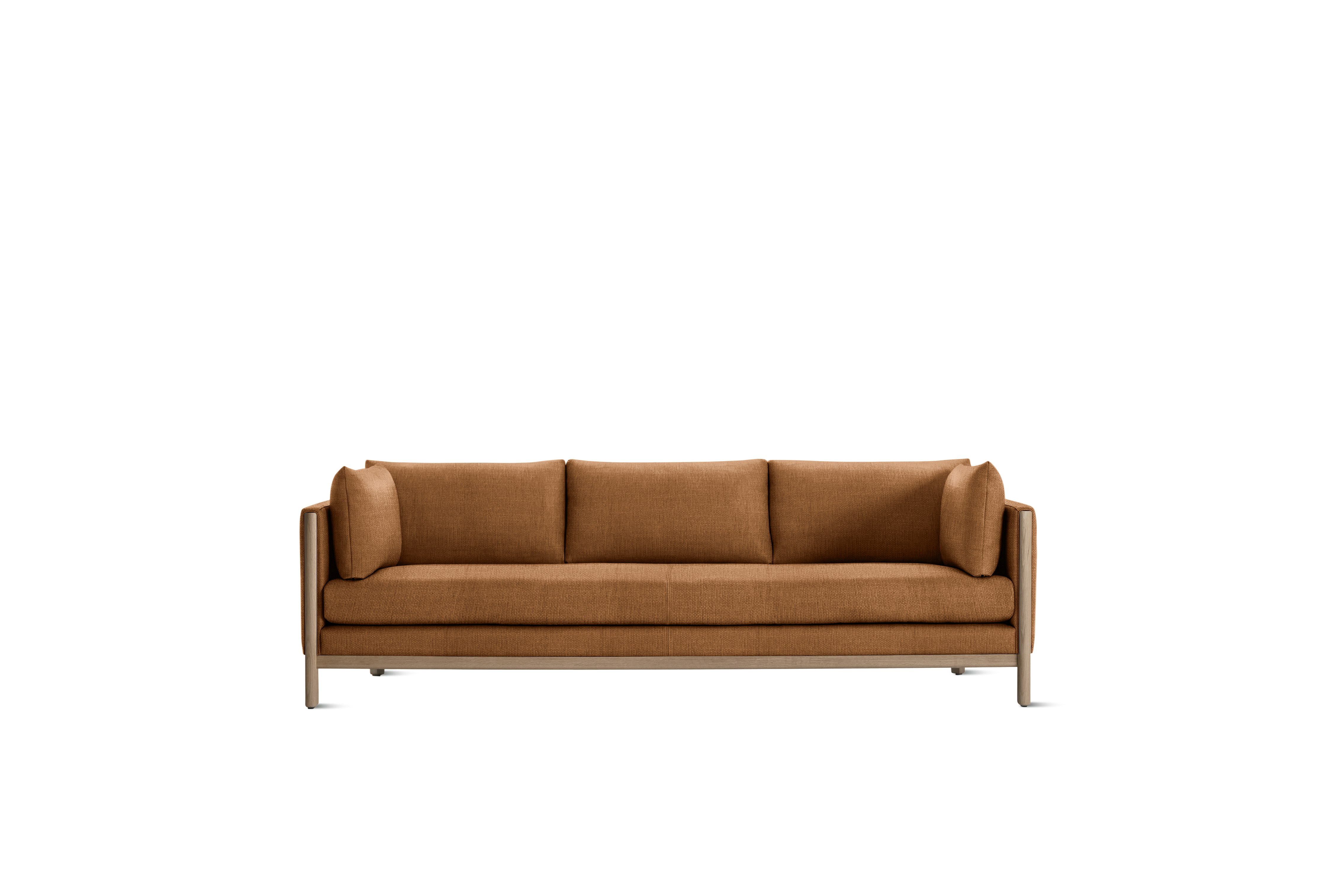 Emmy Sofa, 92 In, Crypton Robusta, Rattan , Oak
