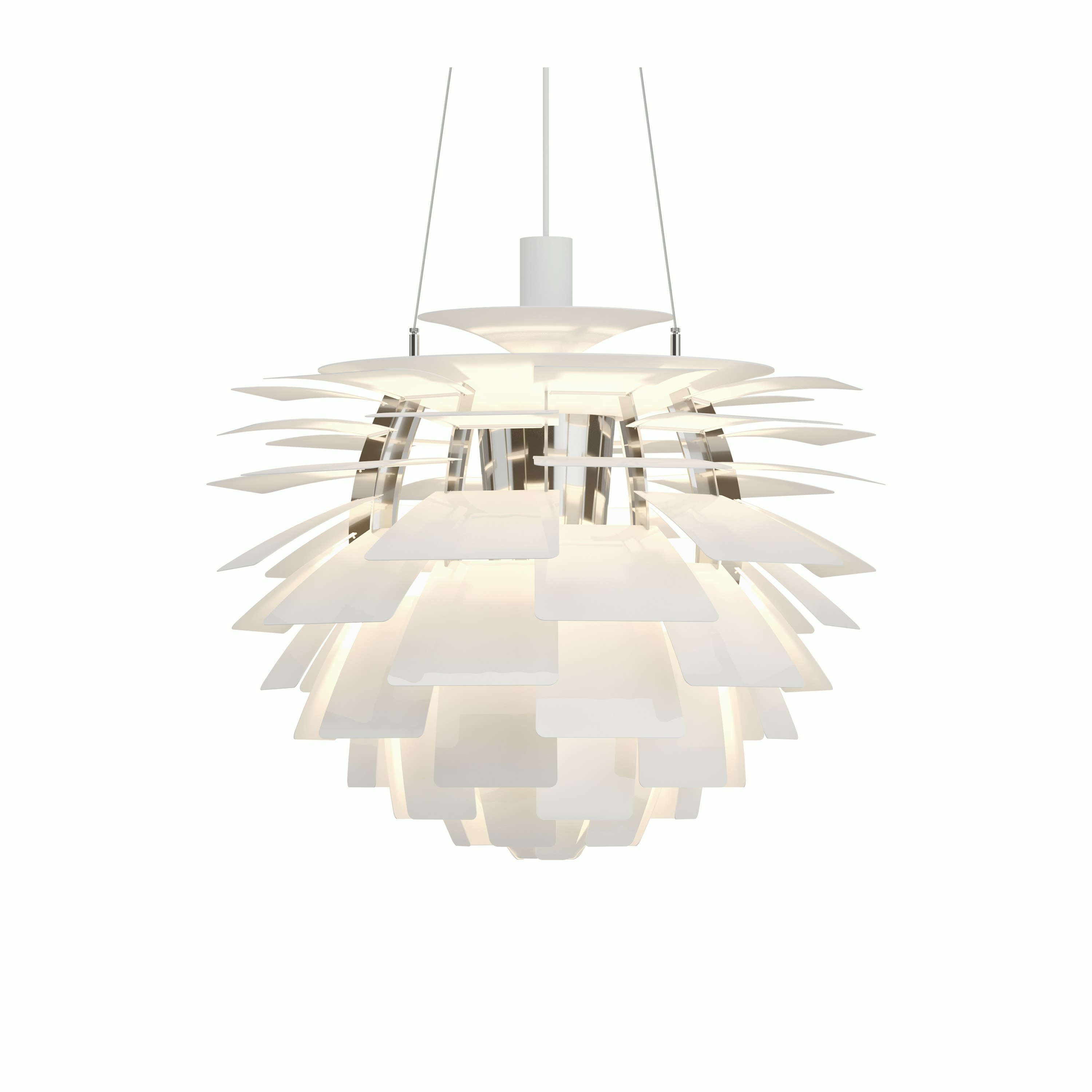 PH Artichoke Lamp in white, medium