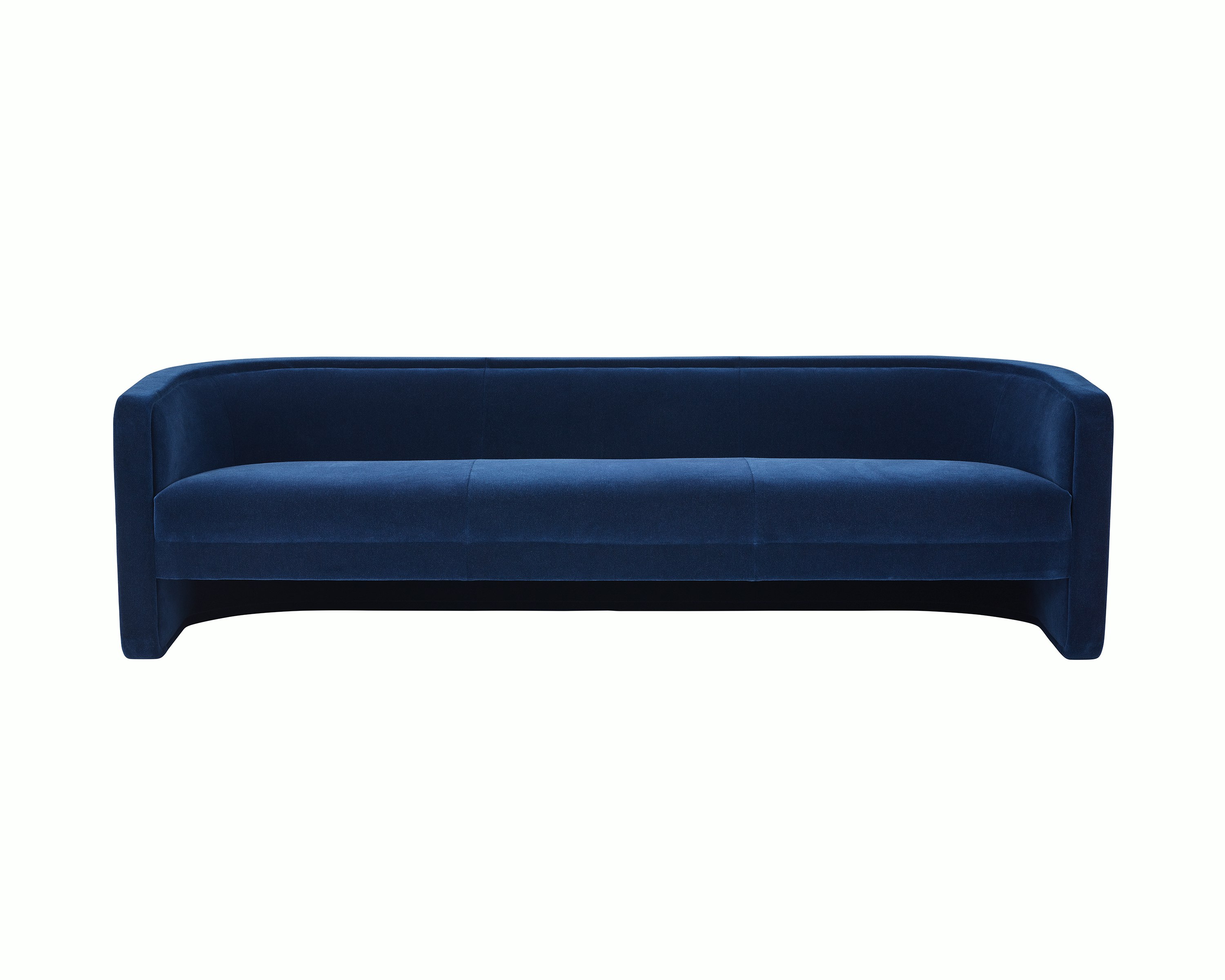 U-Series Sofa upholstered in Maharam Mohair Supreme League.