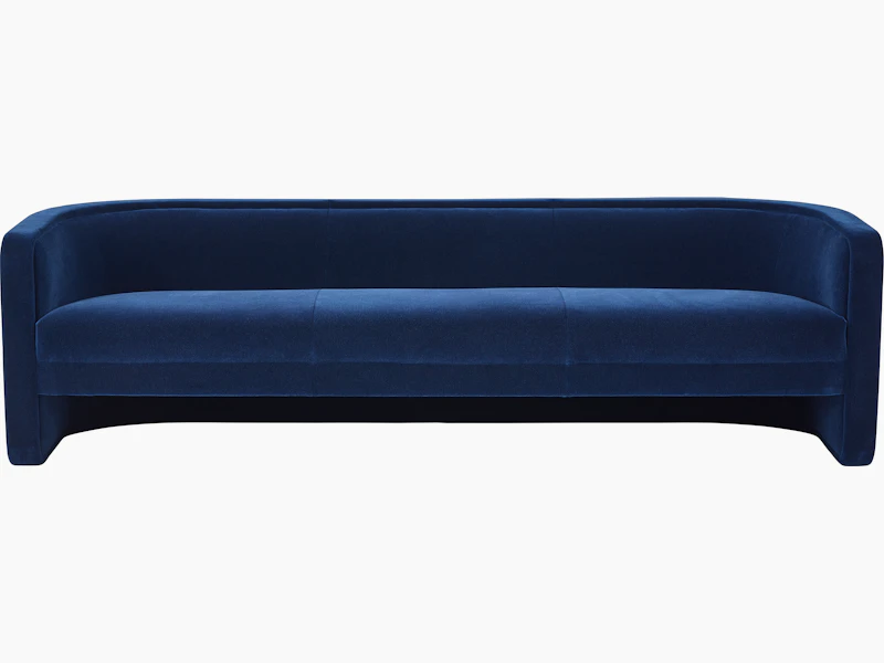 U-Series Sofa upholstered in Maharam Mohair Supreme League.