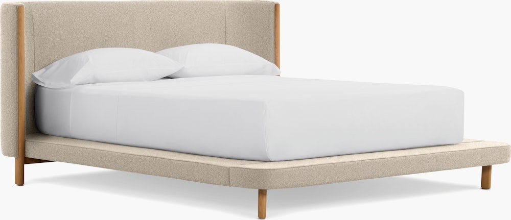 Emmy Bed - Tall in Oak and Beck Patisserie 049