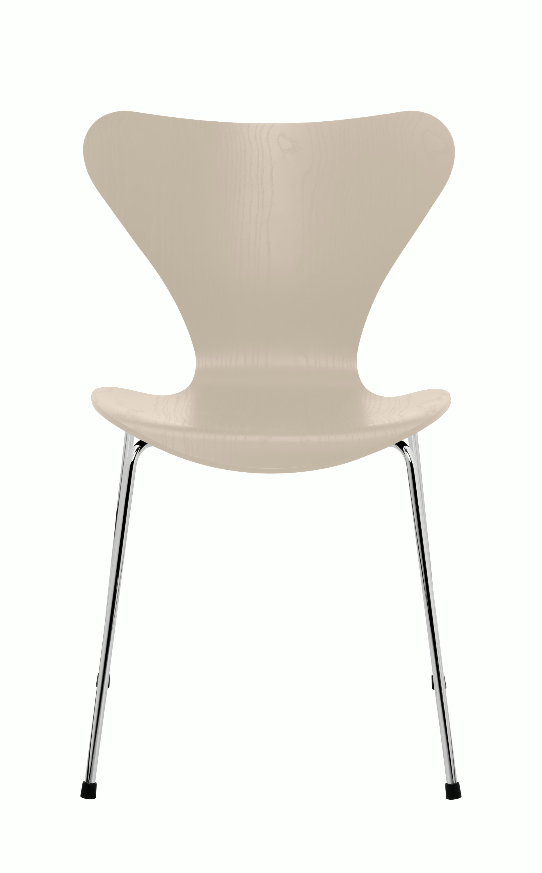 Series 7 Chair - Colored Ash, Light Beige, Chromed Steel