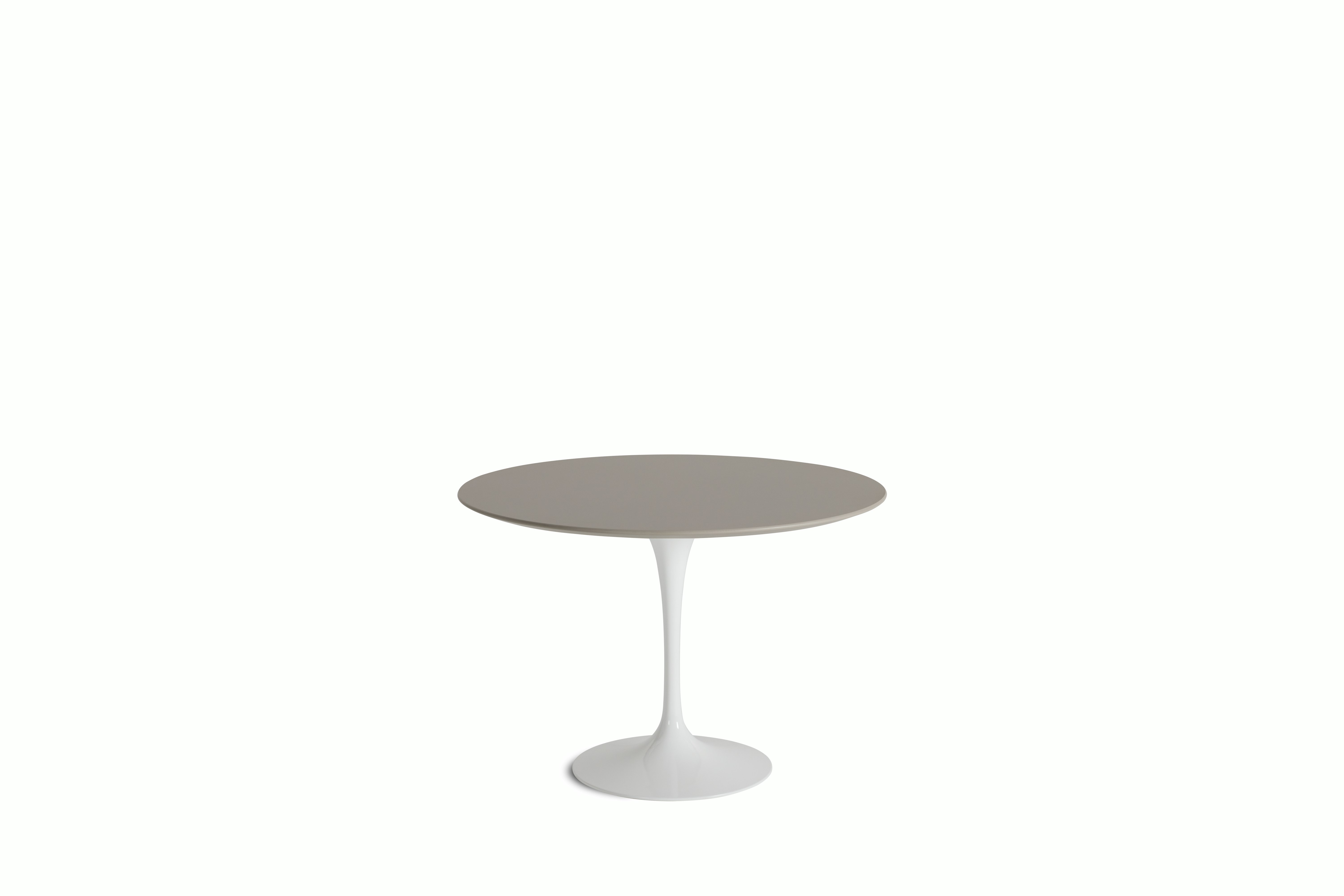 Saarinen Lounge Table - 42 Inch, Modern Clay Laminate, White Base