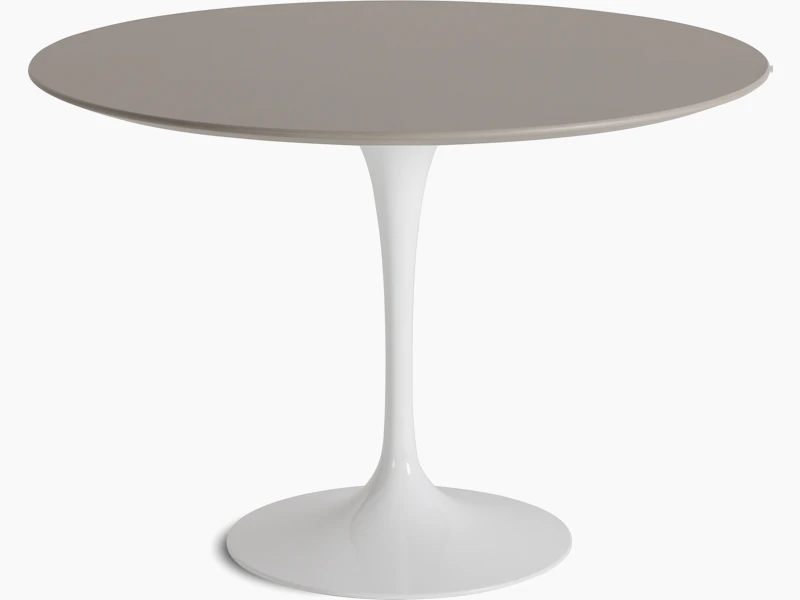 Saarinen Lounge Table - 42 Inch, Modern Clay Laminate, White Base