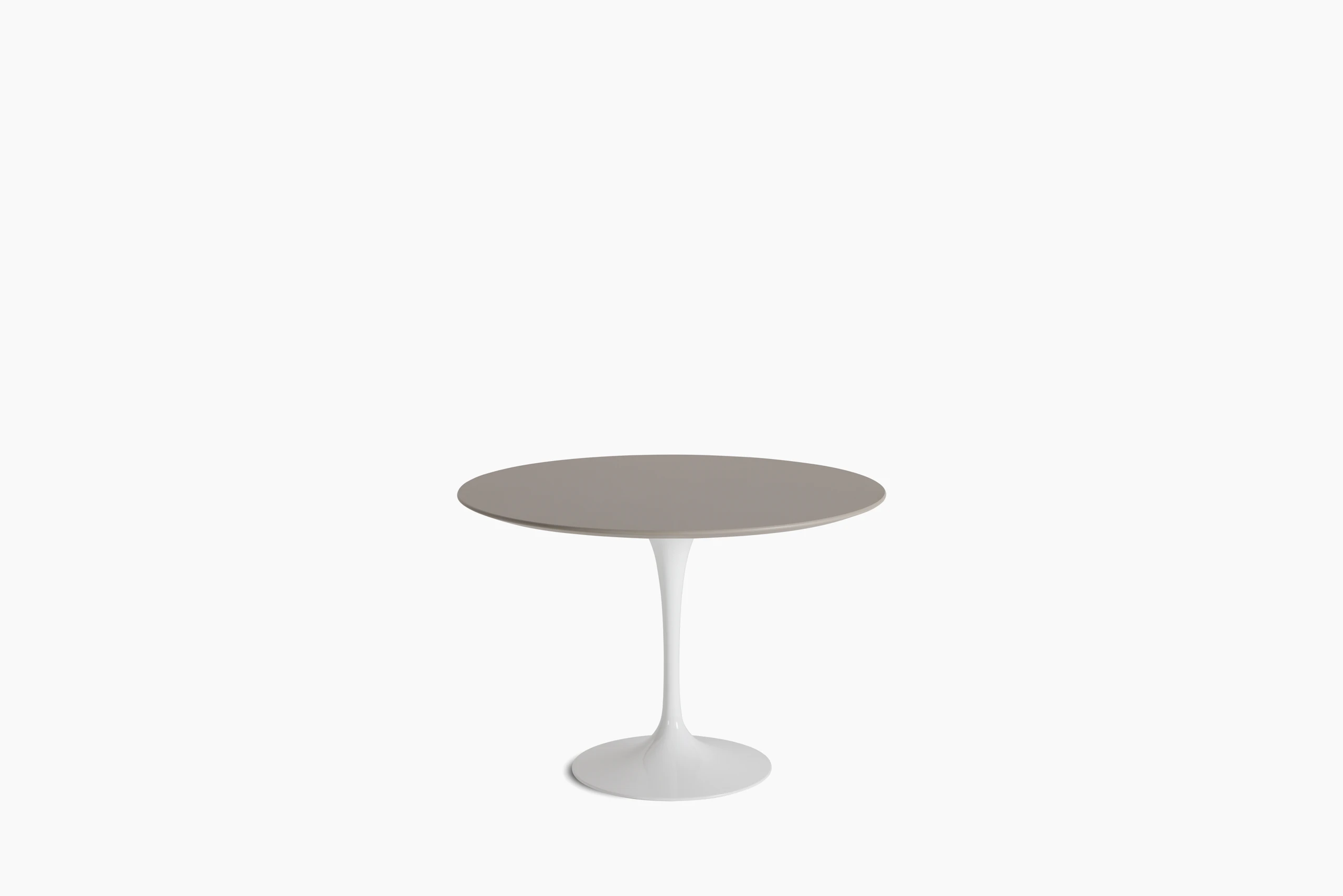 Saarinen Lounge Table - 42 Inch, Modern Clay Laminate, White Base