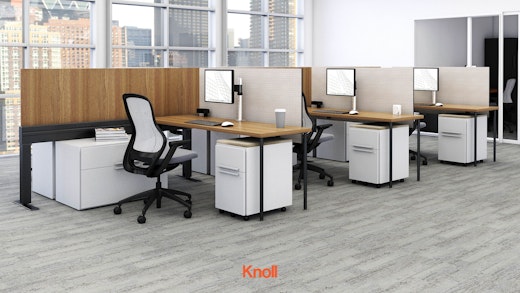 antenna workspaces power beam simple table desk screen anchor storage