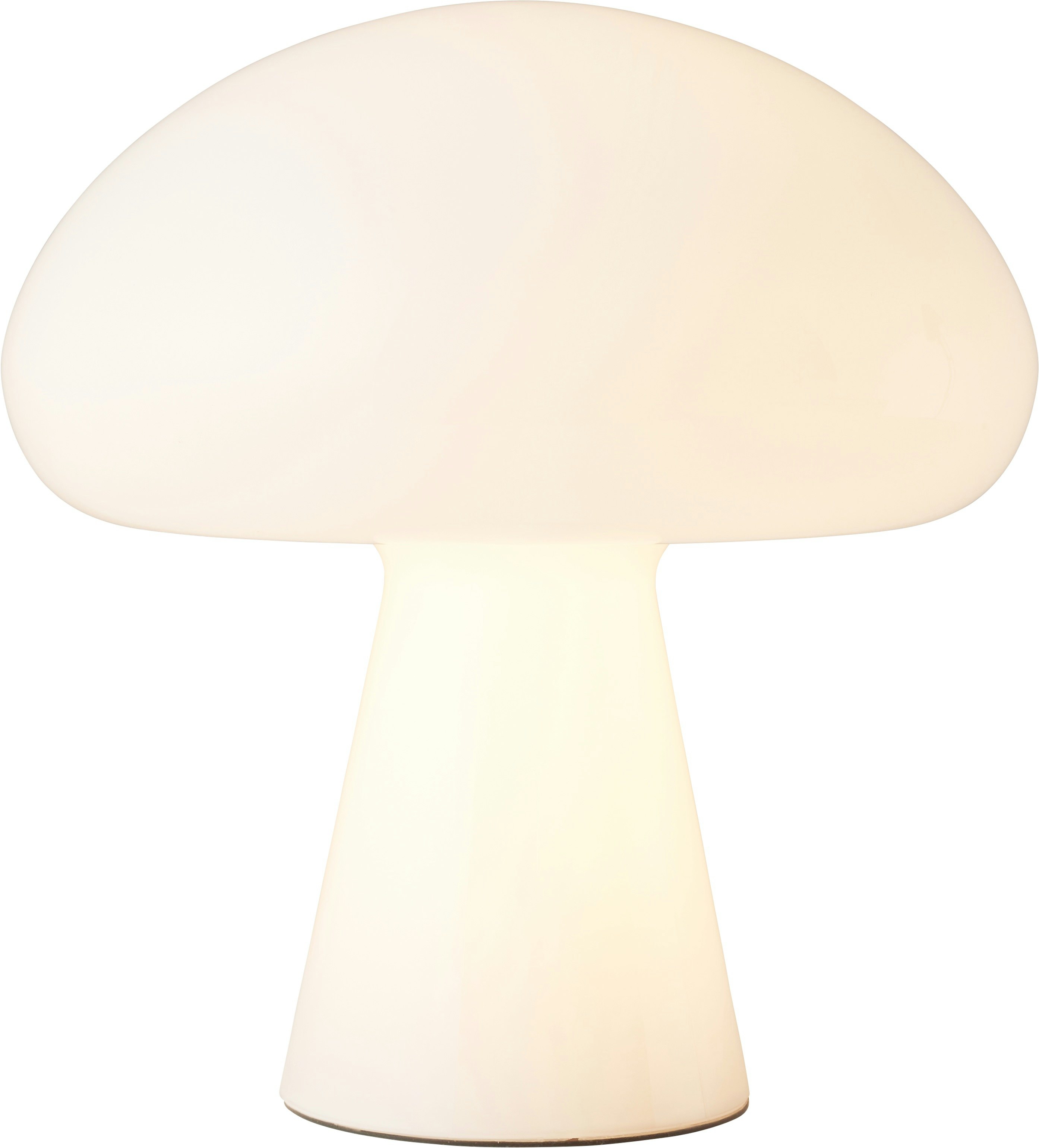 An Obello Portable Lamp in White viewed from an angle.