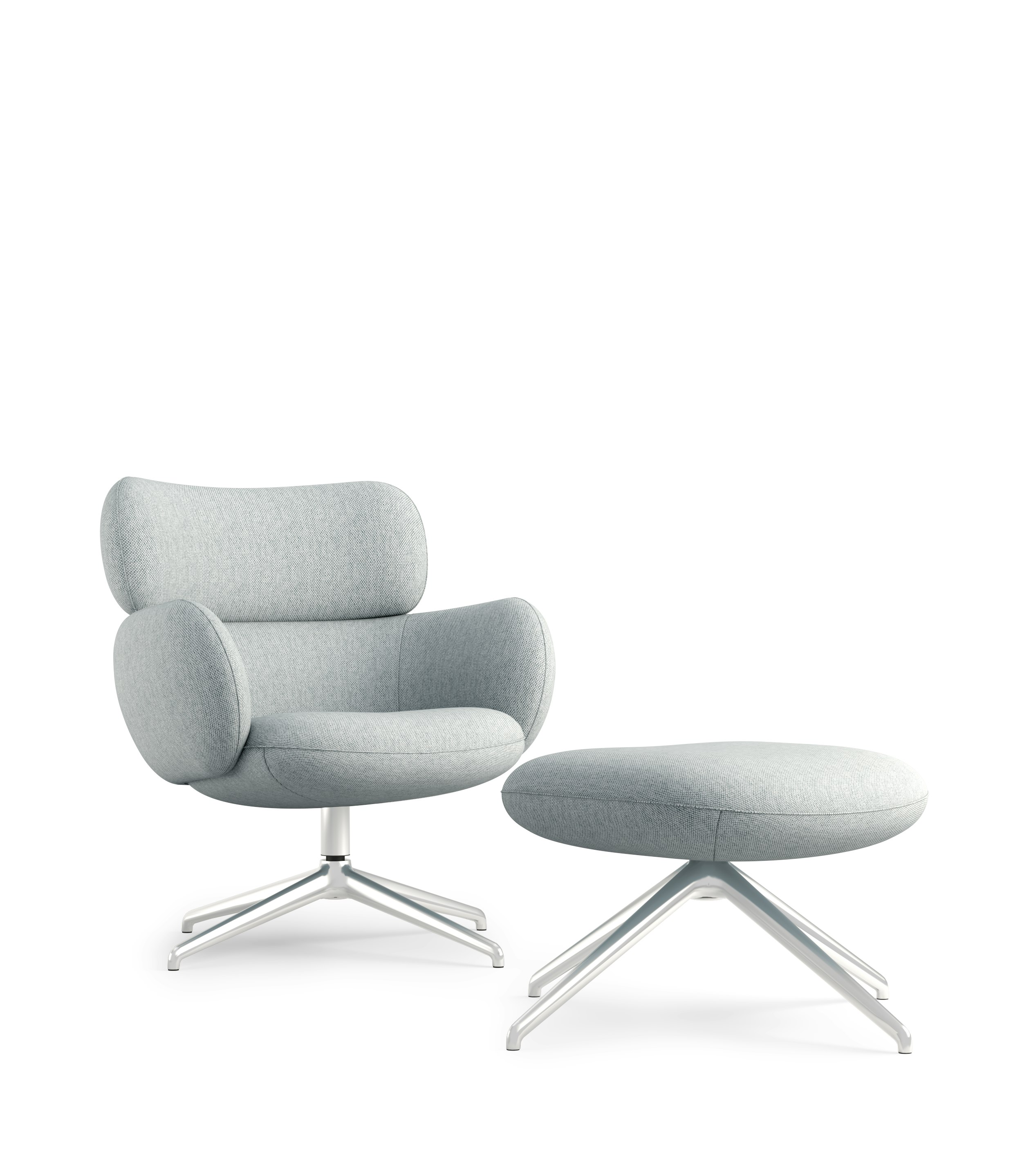 Blis Swivel Chair and Ottoman