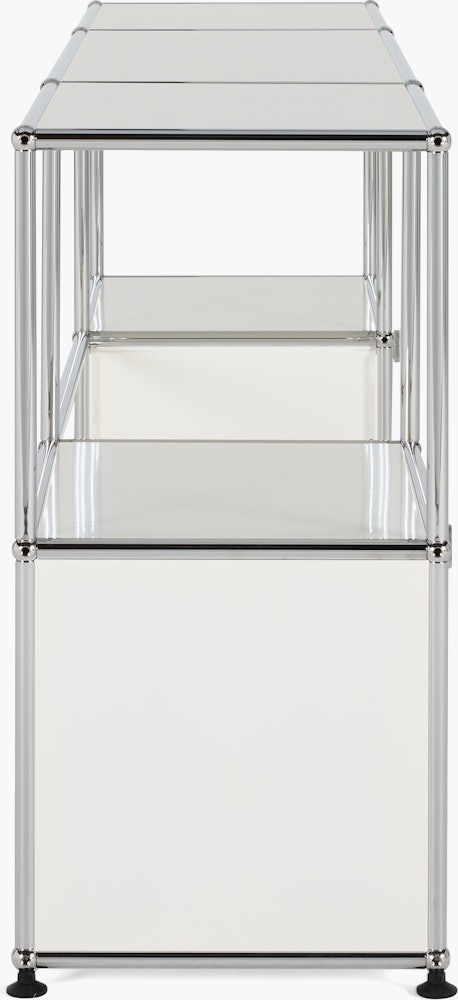 USM Haller Double Storage Desk - White