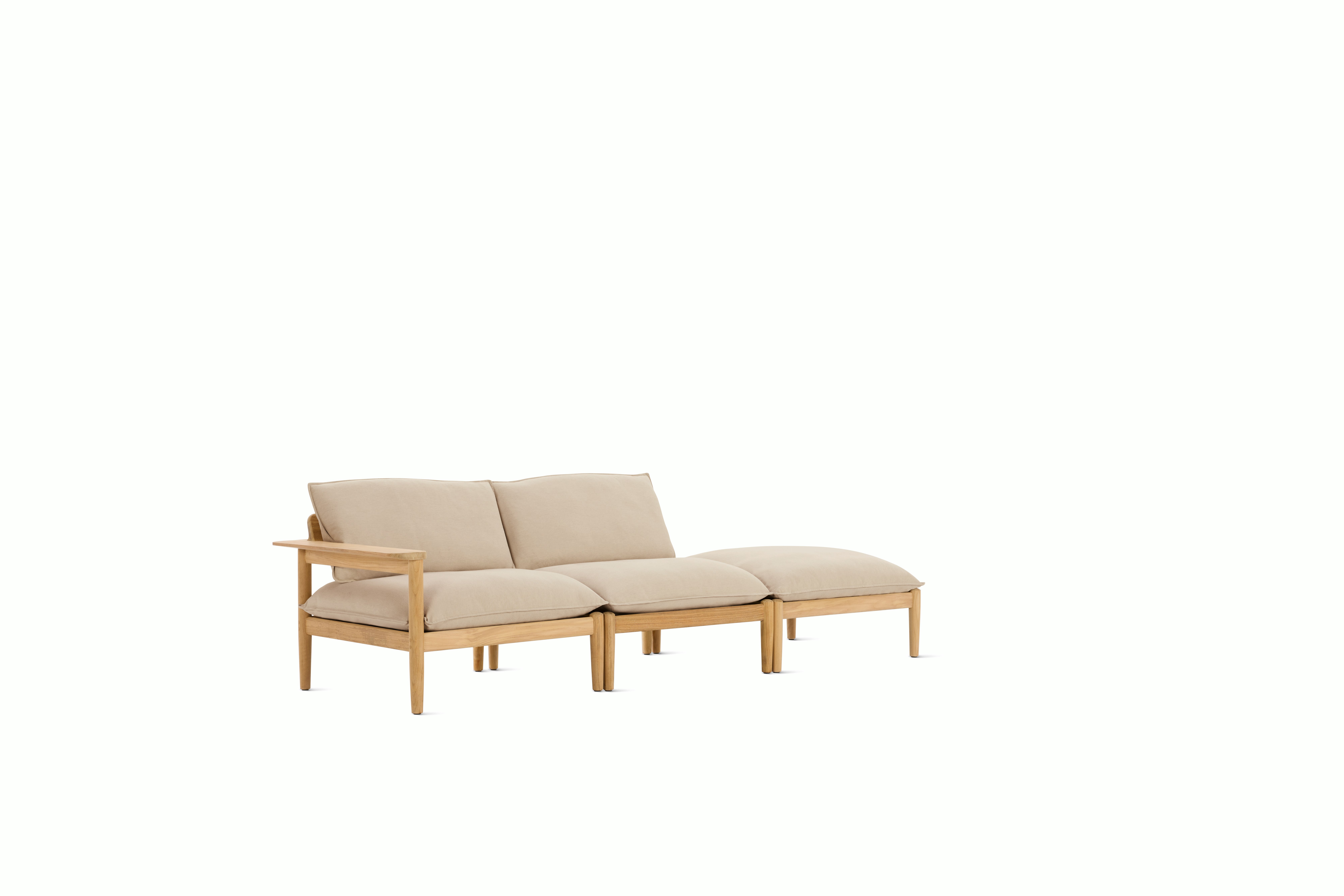 Terassi One Arm Sofa - Left Arm,  Heritage,  Papyrus, FSC Certified