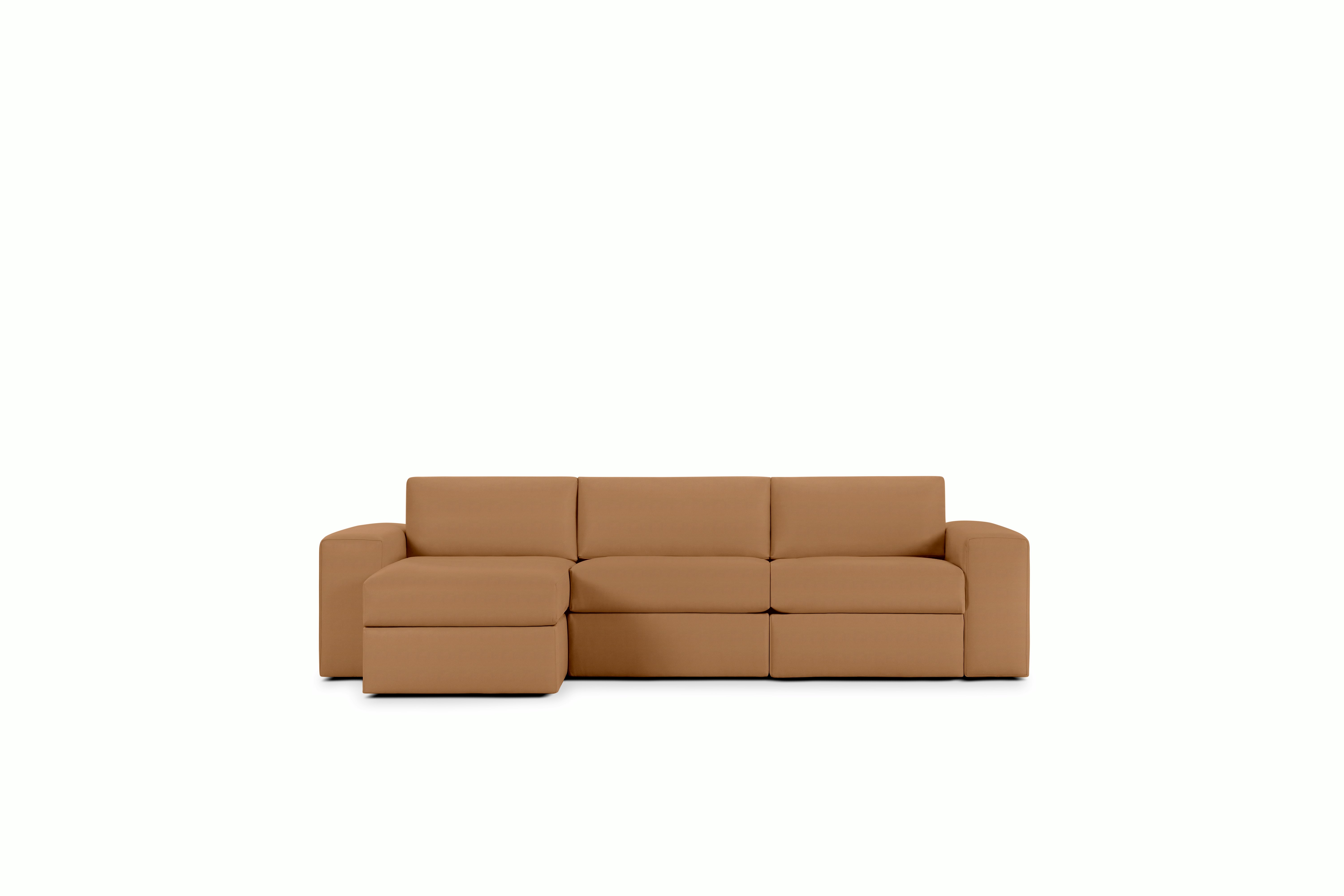 Irvin Sectional Chaise - Left,  Prone Leather,  Bricolage