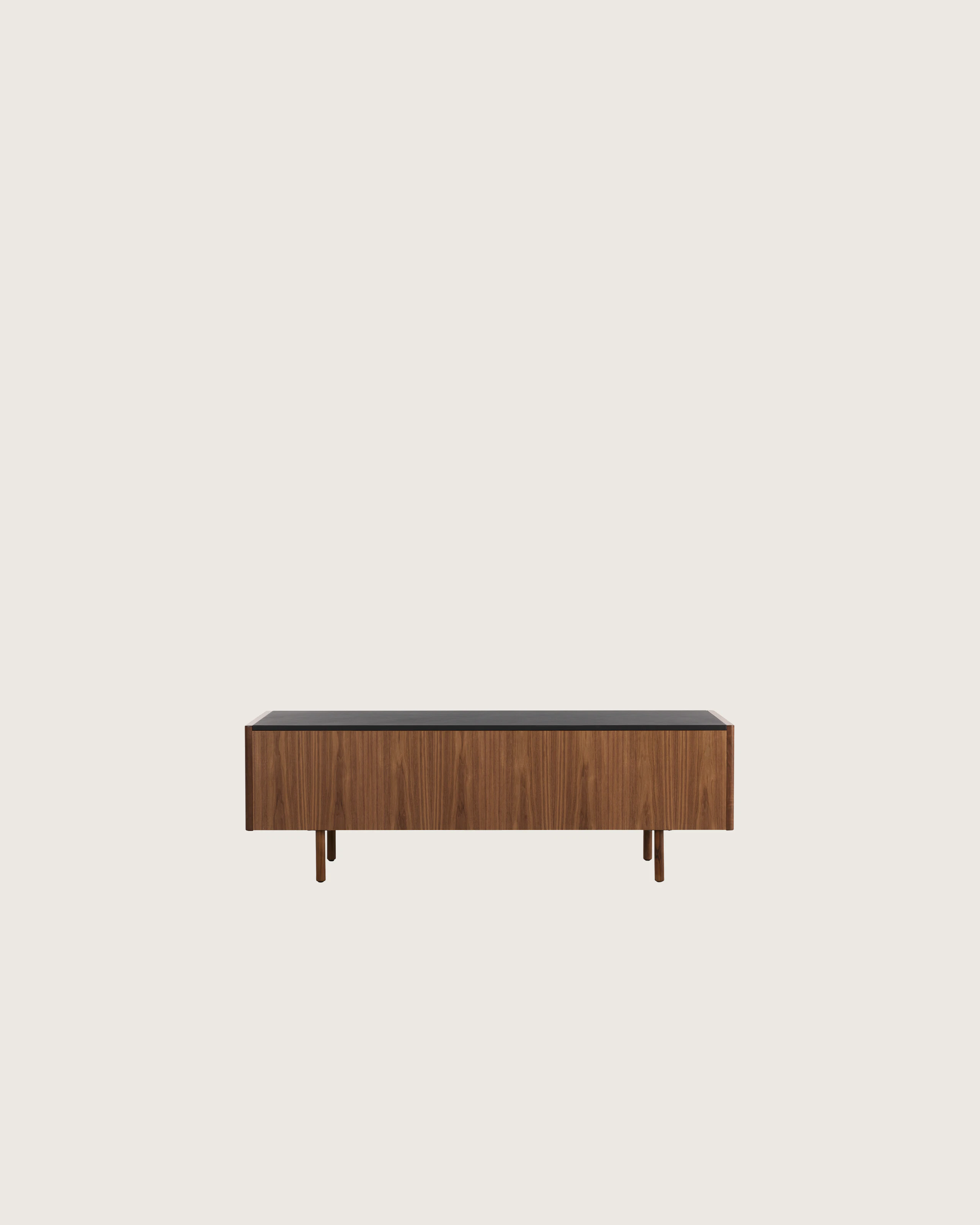 New Canaan Media Unit - black, walnut